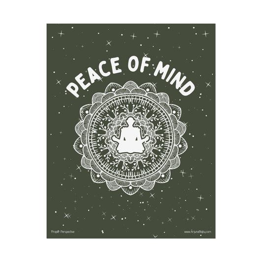 Peace of Mind Fine Art Poster green background