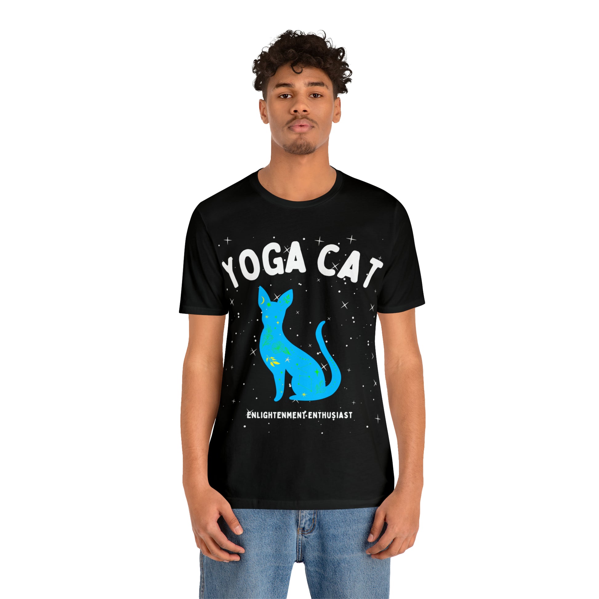 Yoga Cat T-Shirt - Arjuna Rigby Art and Lifestyle Store