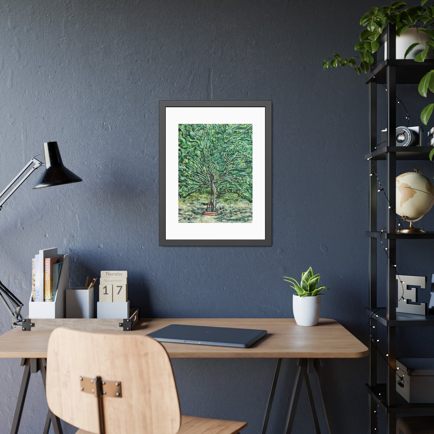 The Pear Tree or Dennis's Pitchfork Framed Fine Art Print