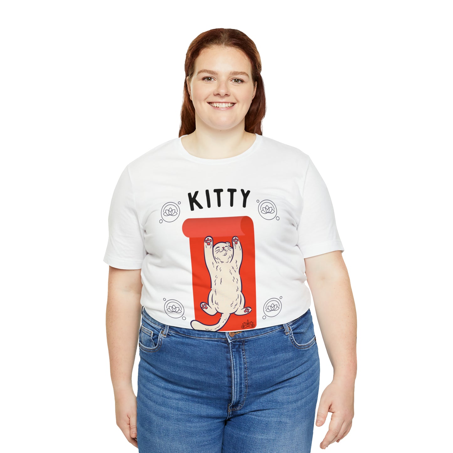 Kitty Savasana - Classic T-Shirt - Arjuna Rigby Art and Lifestyle Store