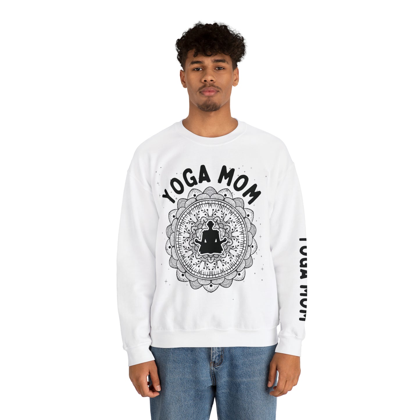 Yoga Mom Crewneck Sweatshirt - Arjuna Rigby Art and Lifestyle Store