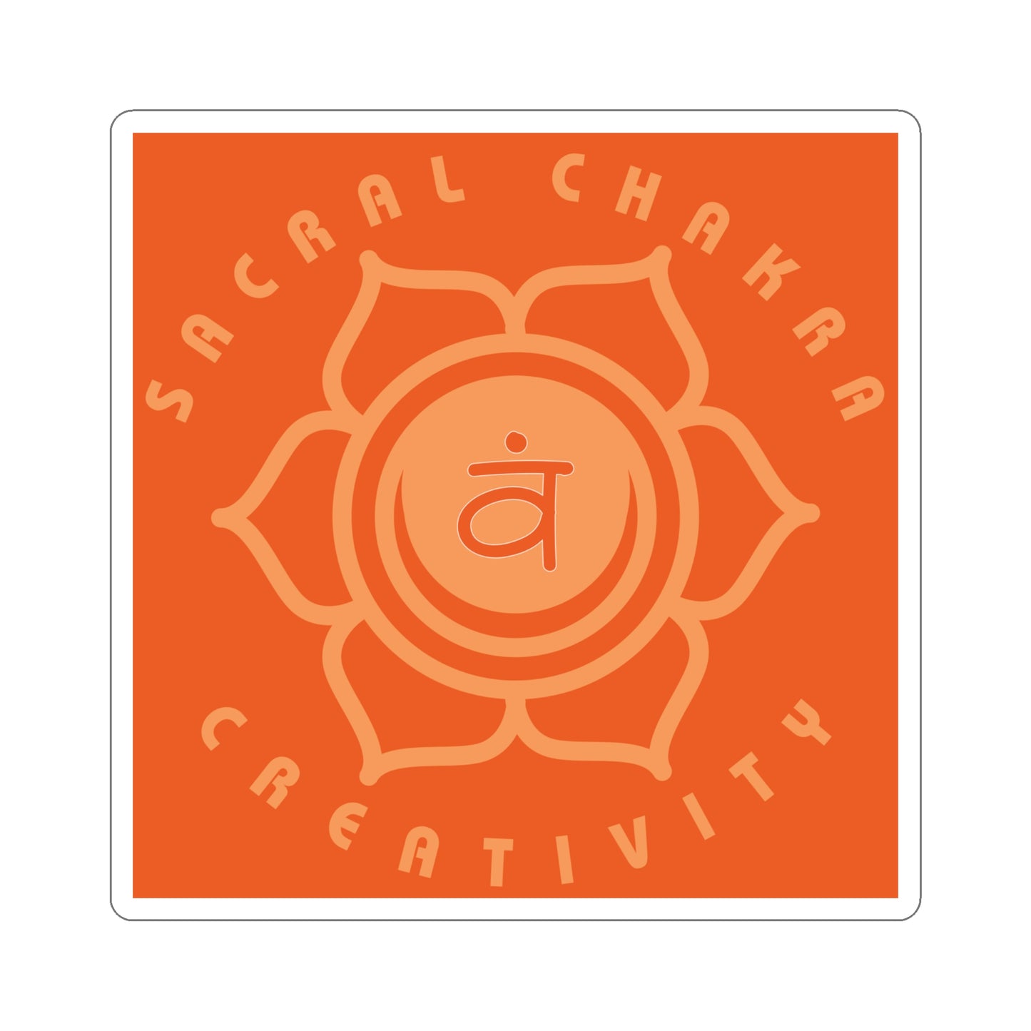 Sacral Chakra Sticker - Arjuna Rigby Art and Lifestyle Store