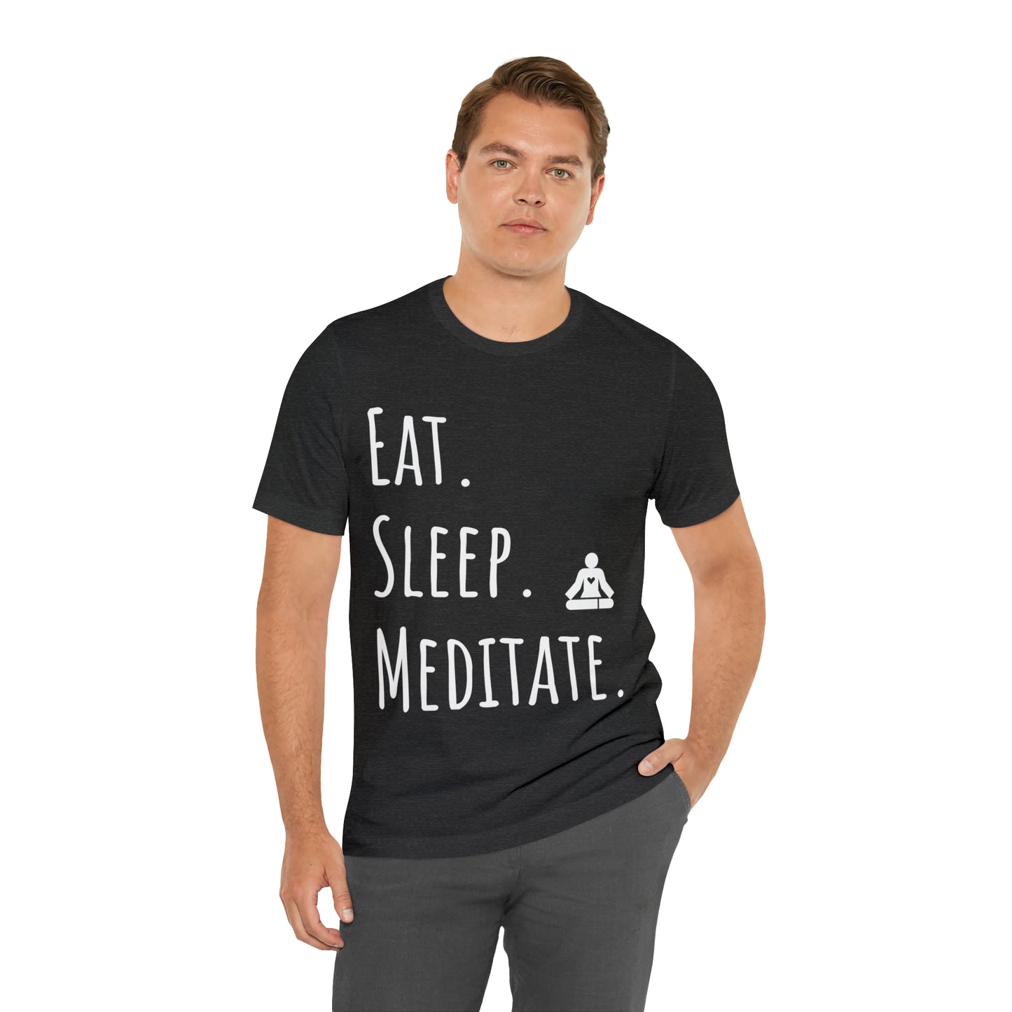 Eat. Sleep. Meditate. T-Shirt - Arjuna Rigby Art and Lifestyle Store