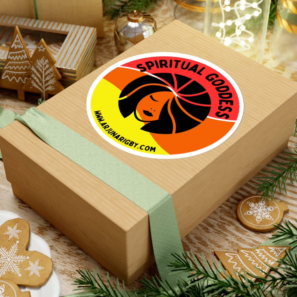 Spiritual Goddess Sticker - Arjuna Rigby Art and Lifestyle Store