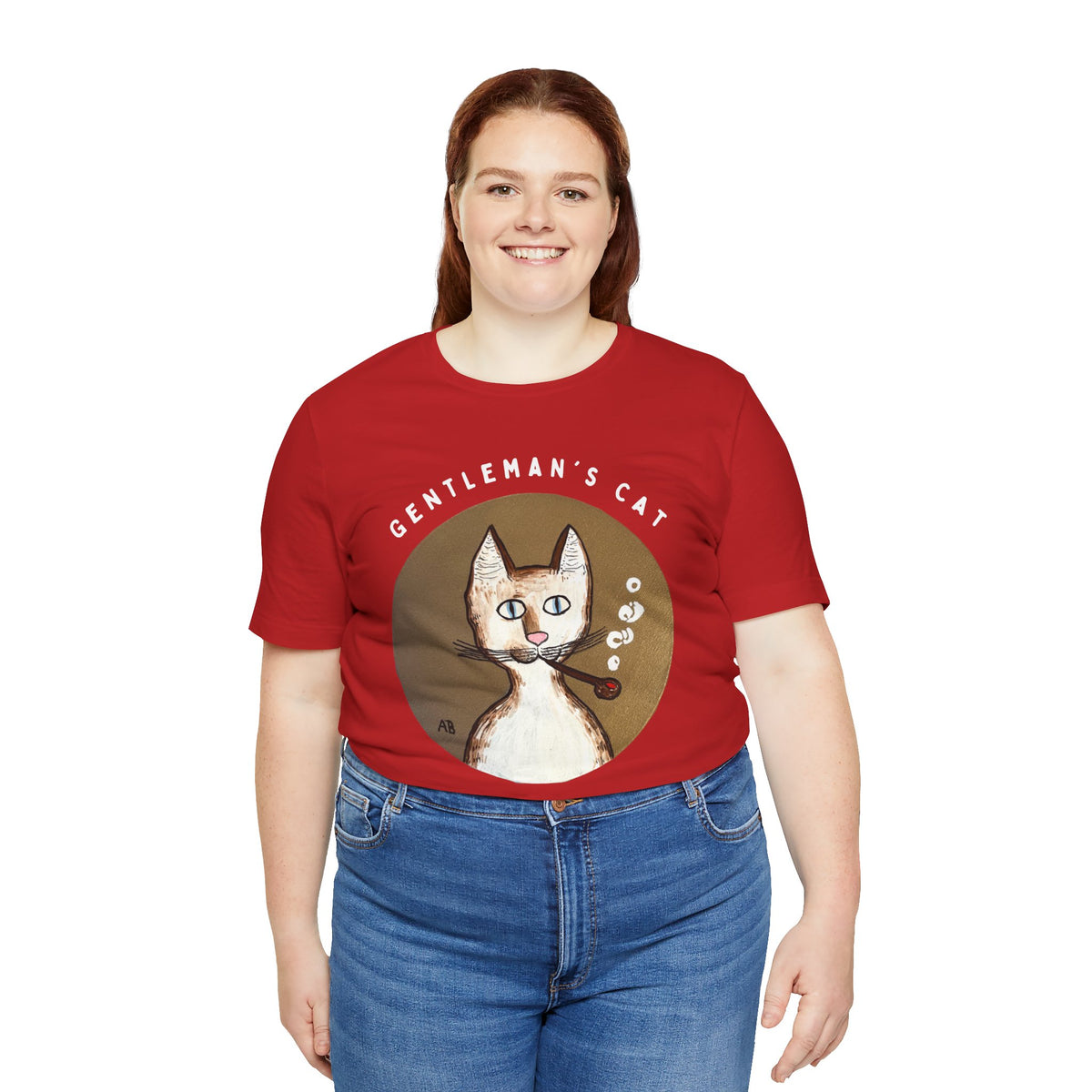 Gentleman's Cat T-Shirt - Arjuna Rigby Art and Lifestyle Store