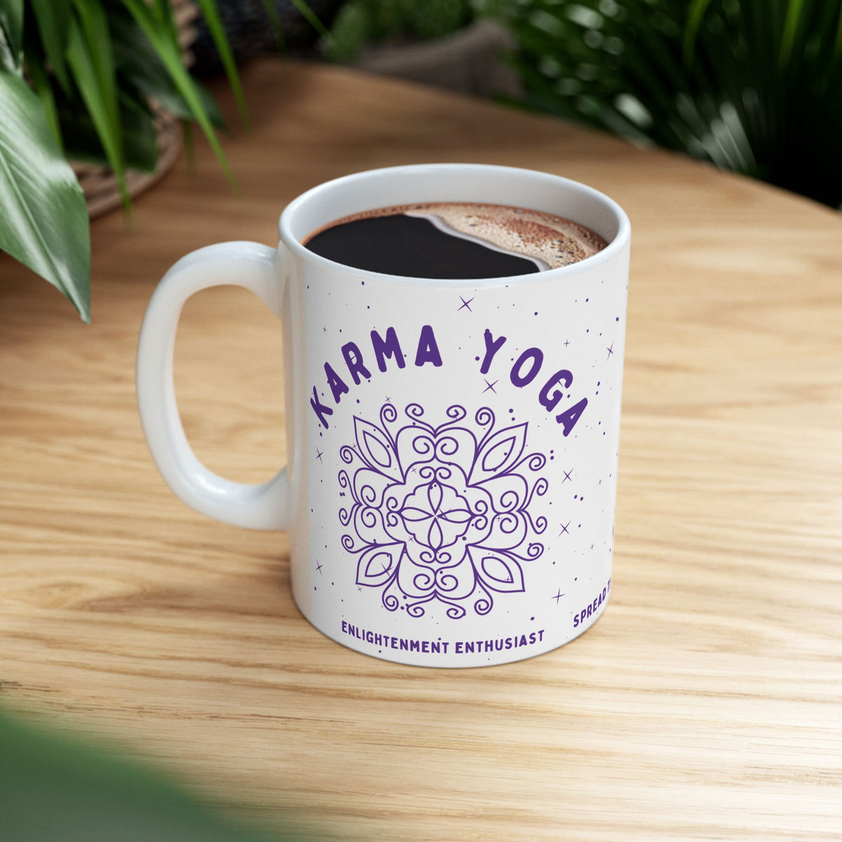 Karma Yoga Ceramic Mug - Arjuna Rigby Art and Lifestyle Store