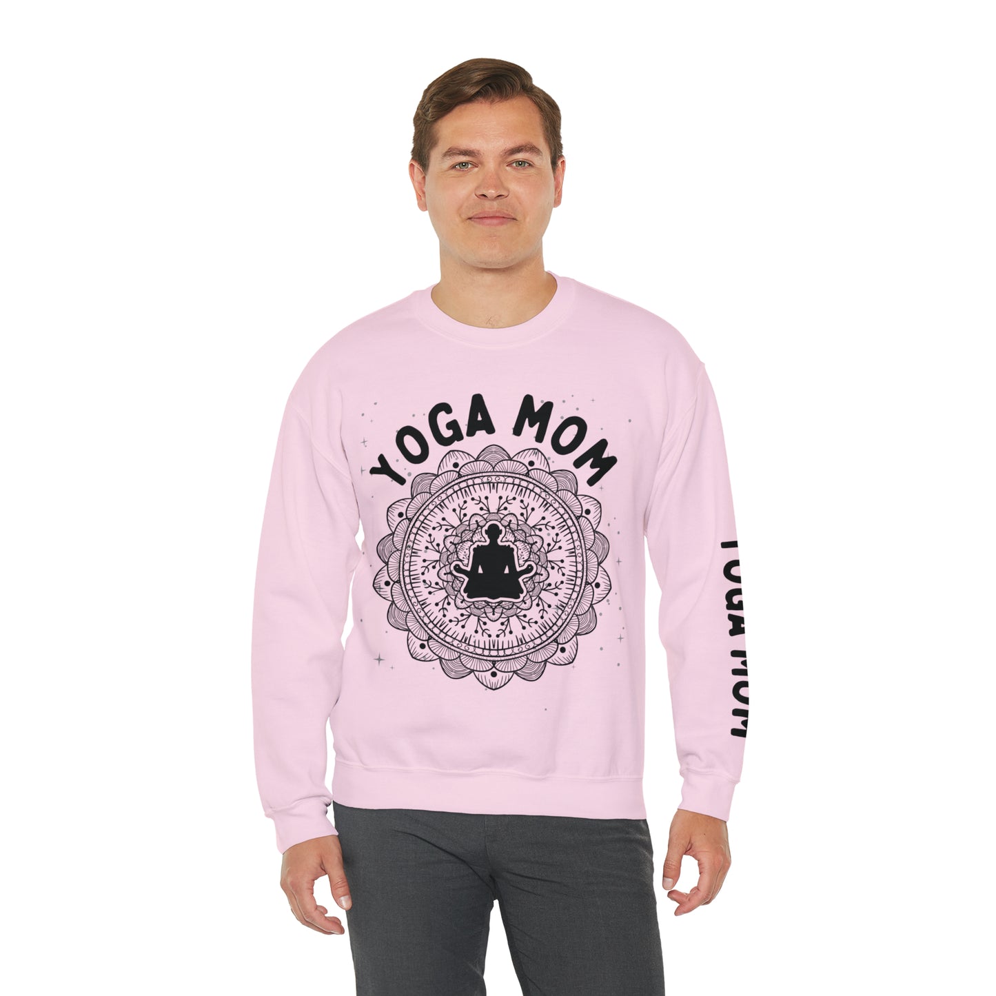 Yoga Mom Crewneck Sweatshirt - Arjuna Rigby Art and Lifestyle Store