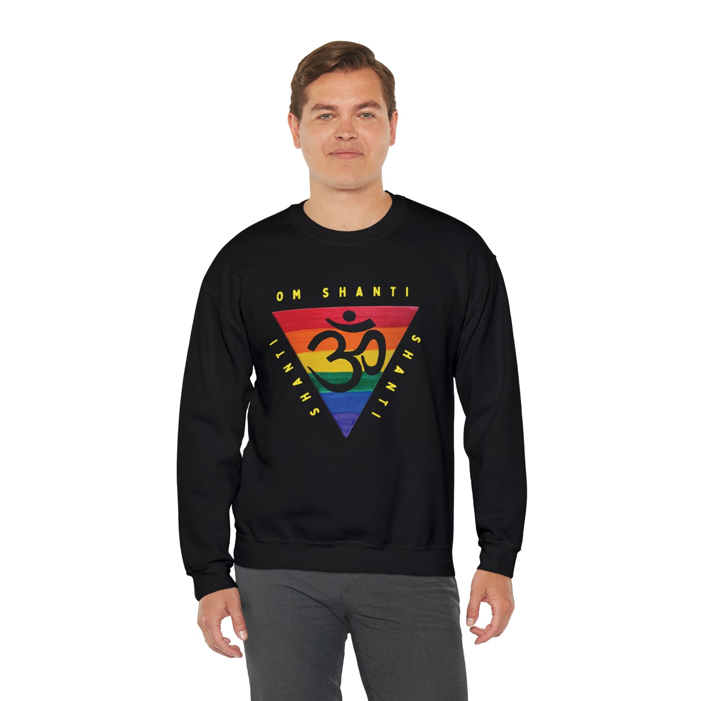 Rainbow Triangle OM Crewneck Sweatshirt