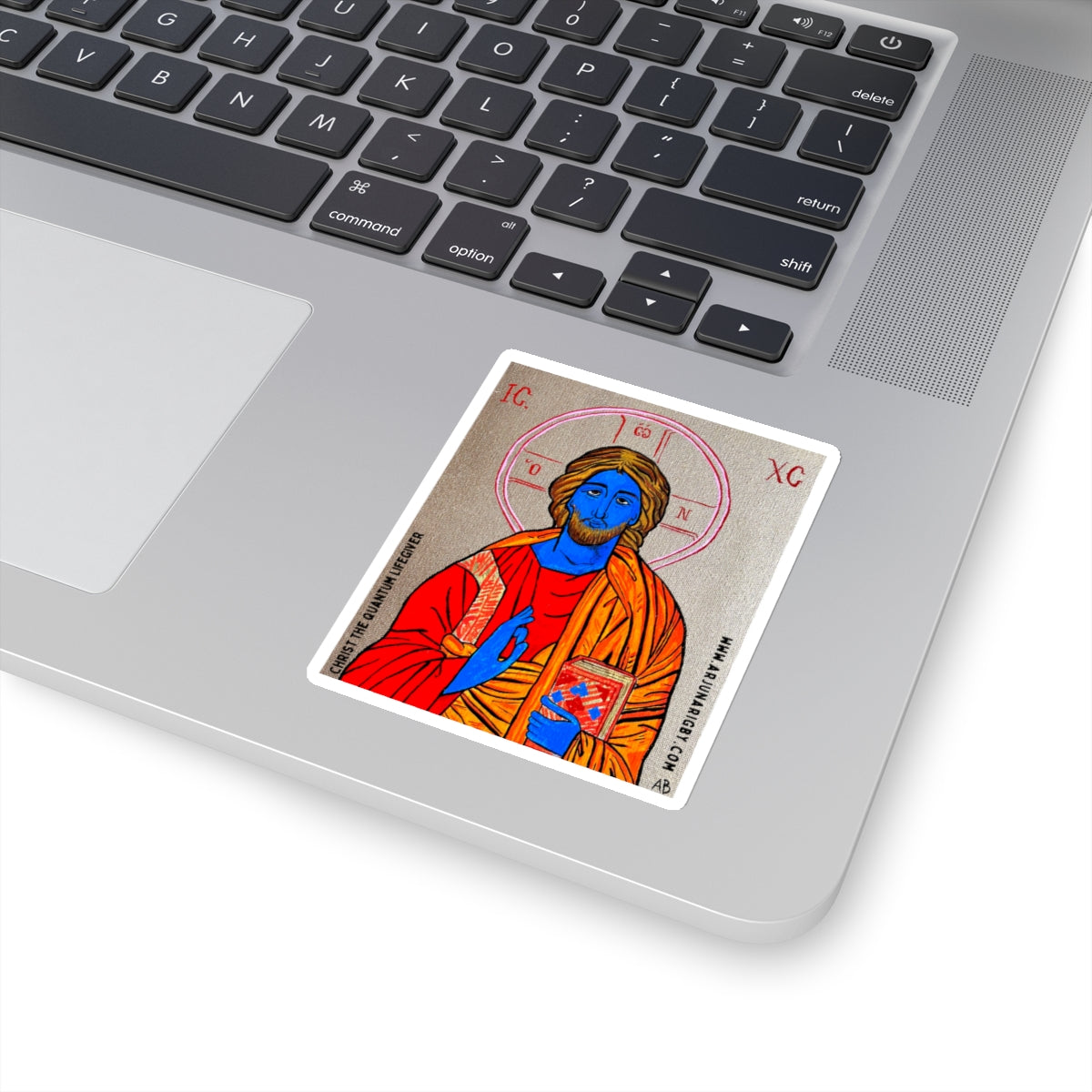 Christ the Quantum Lifegiver Sticker - Arjuna Rigby Art and Lifestyle Store