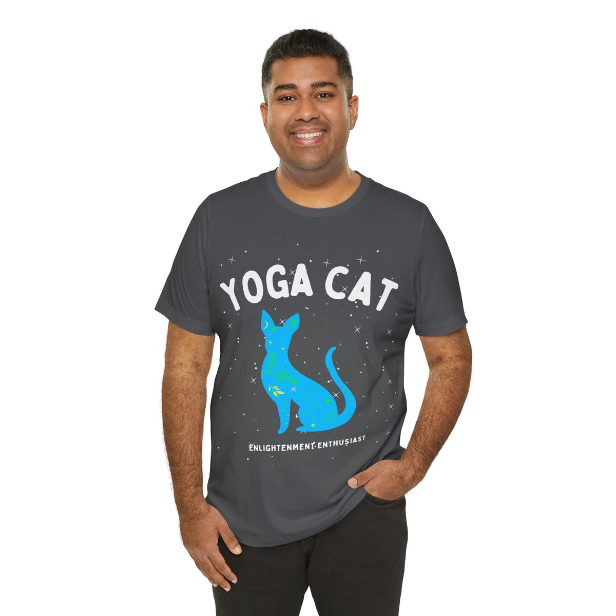 Yoga Cat T-Shirt - Arjuna Rigby Art and Lifestyle Store