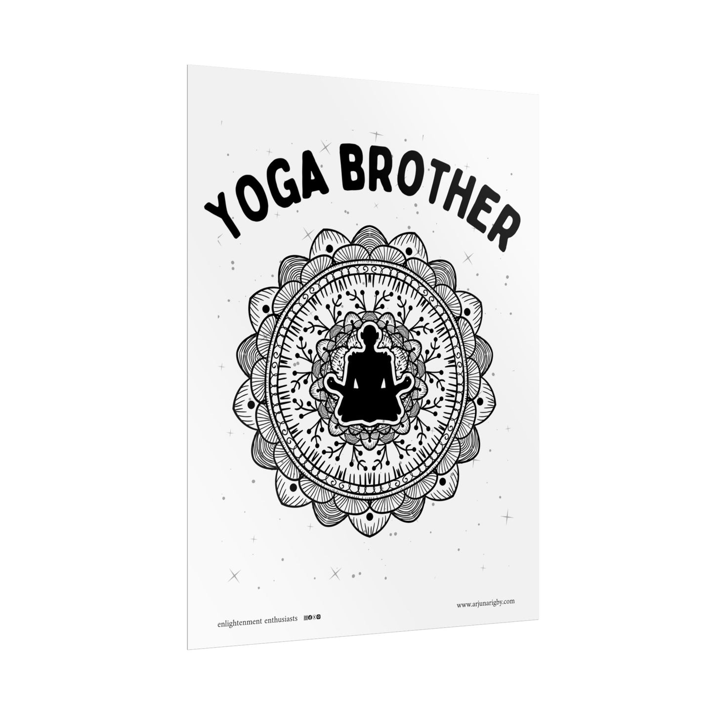 Yoga Brother Rolled Fine Art Print