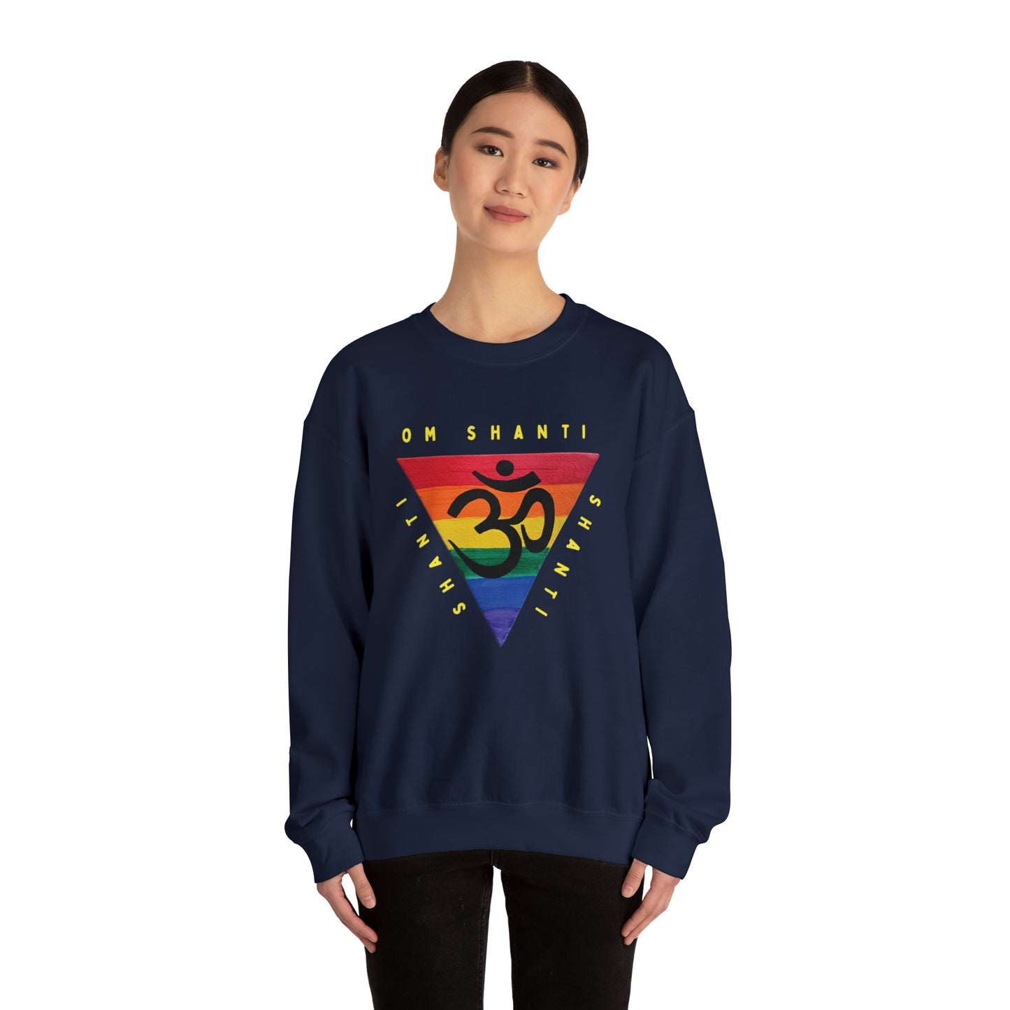 Rainbow Triangle OM Crewneck Sweatshirt