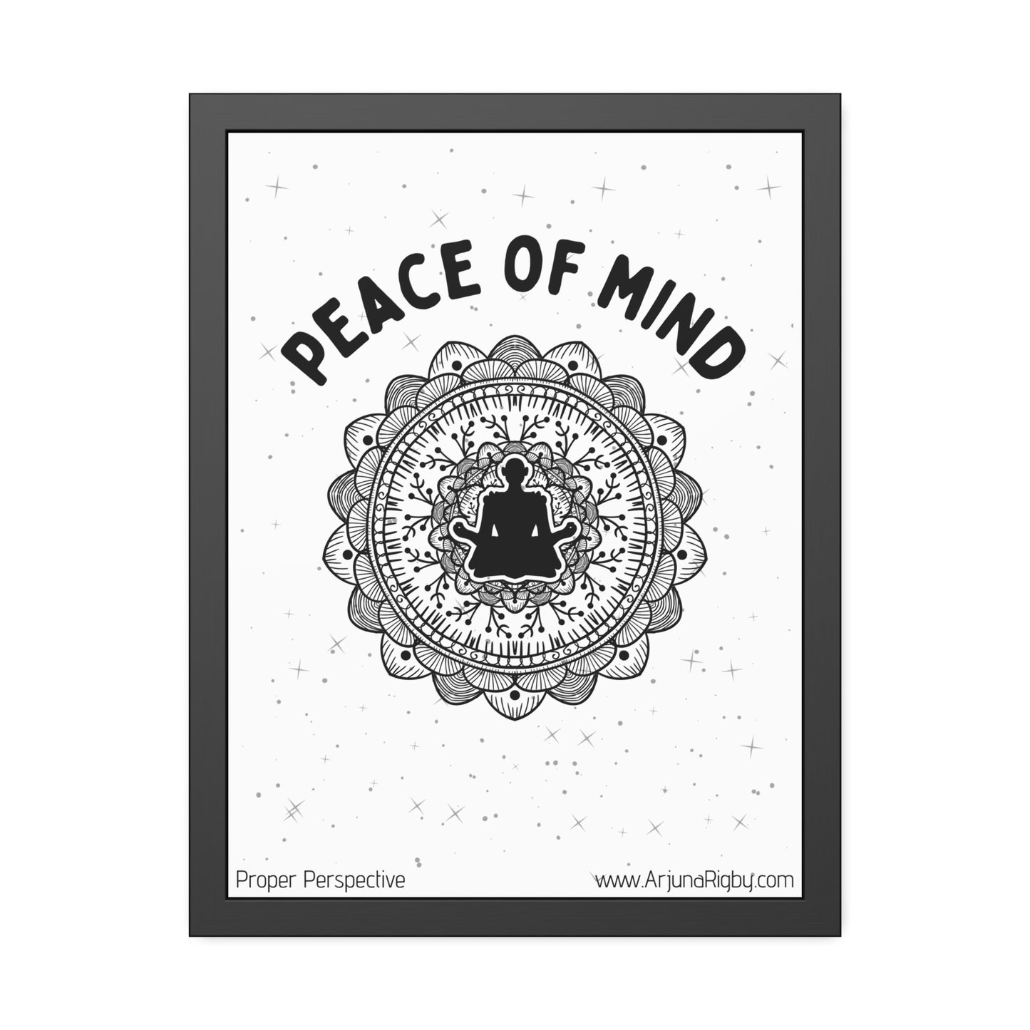 Peace of Mind Framed Fine Art Print white background