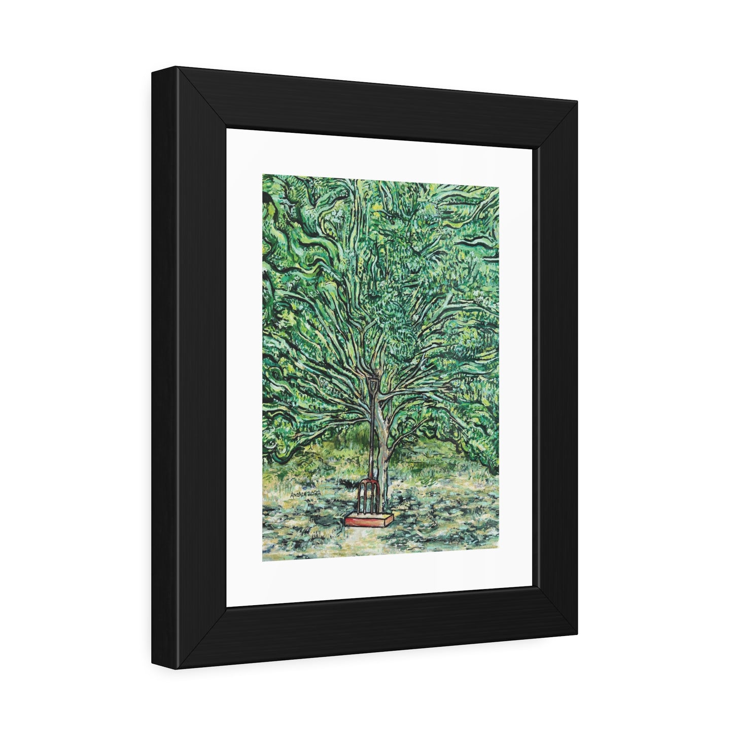 The Pear Tree or Dennis's Pitchfork Framed Fine Art Print