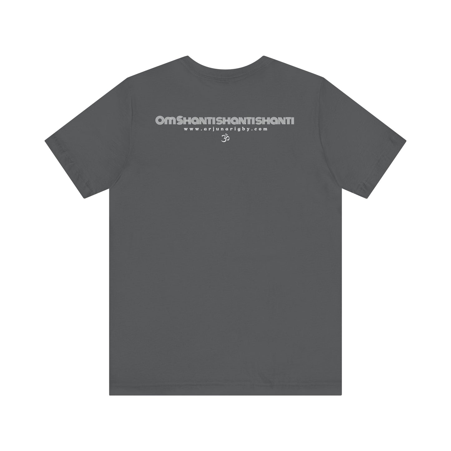 Om Shanti Shanti Shanti T-Shirt - Arjuna Rigby Art and Lifestyle Store