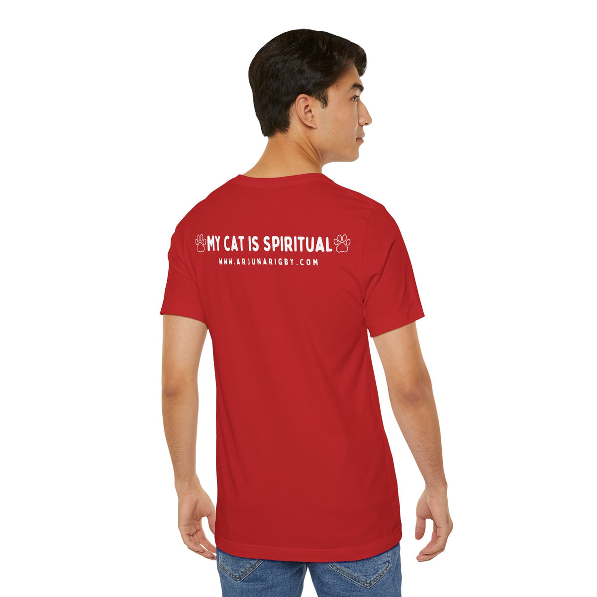 My Cat is Spiritual T-Shirt - Arjuna Rigby Art and Lifestyle Store