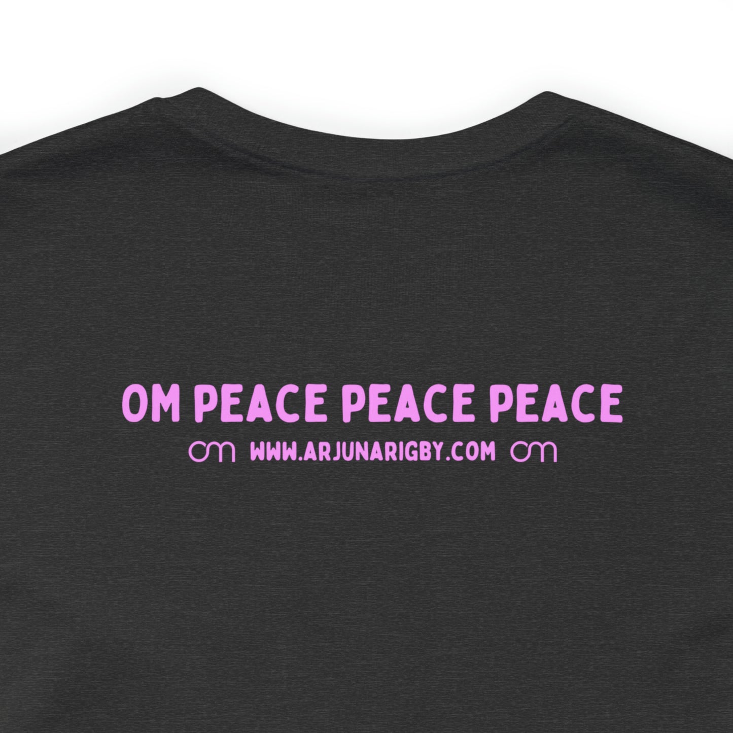 Pink Triangle OM T-Shirt - Arjuna Rigby Art and Lifestyle Store