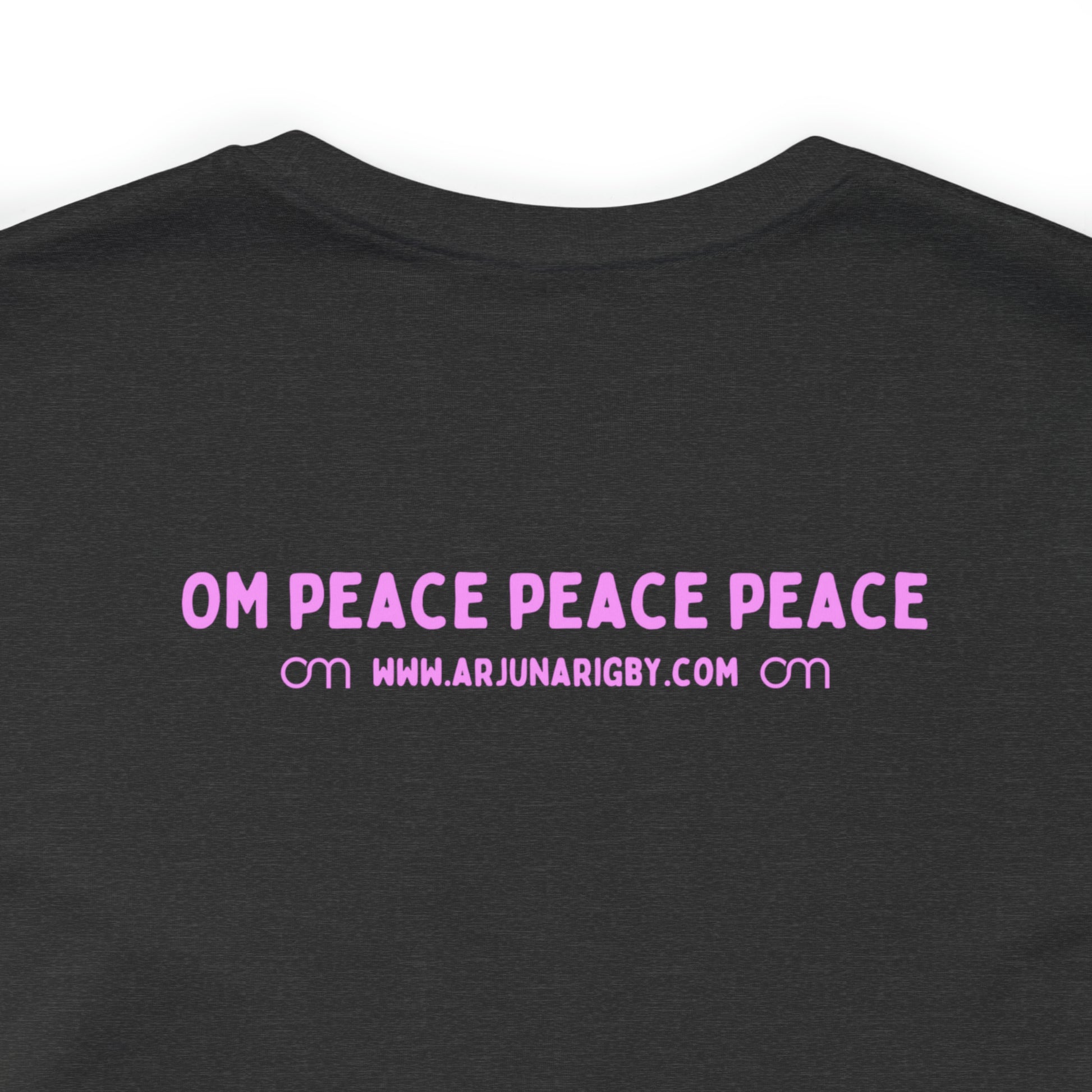 Pink Triangle OM T-Shirt - Arjuna Rigby Art and Lifestyle Store