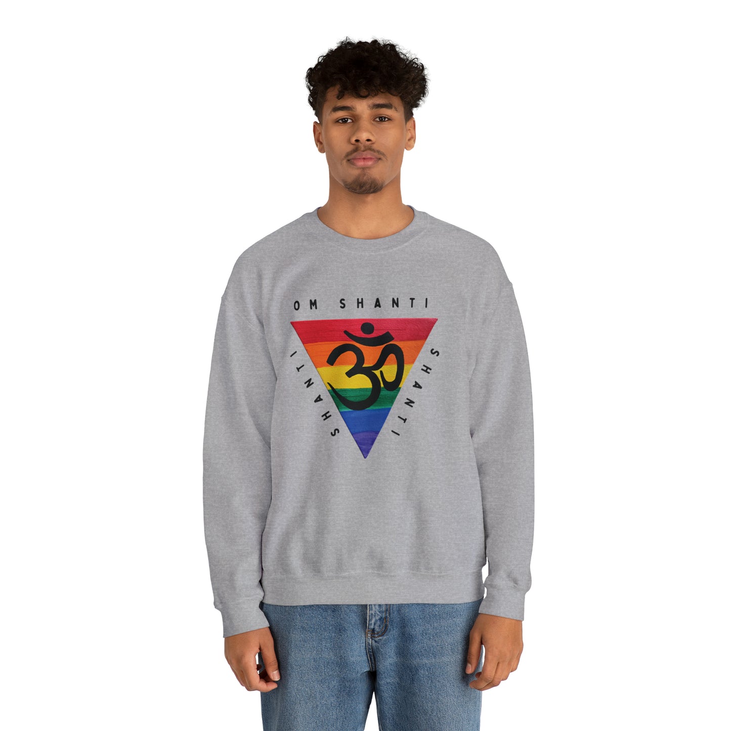 Rainbow Triangle OM Crewneck Sweatshirt