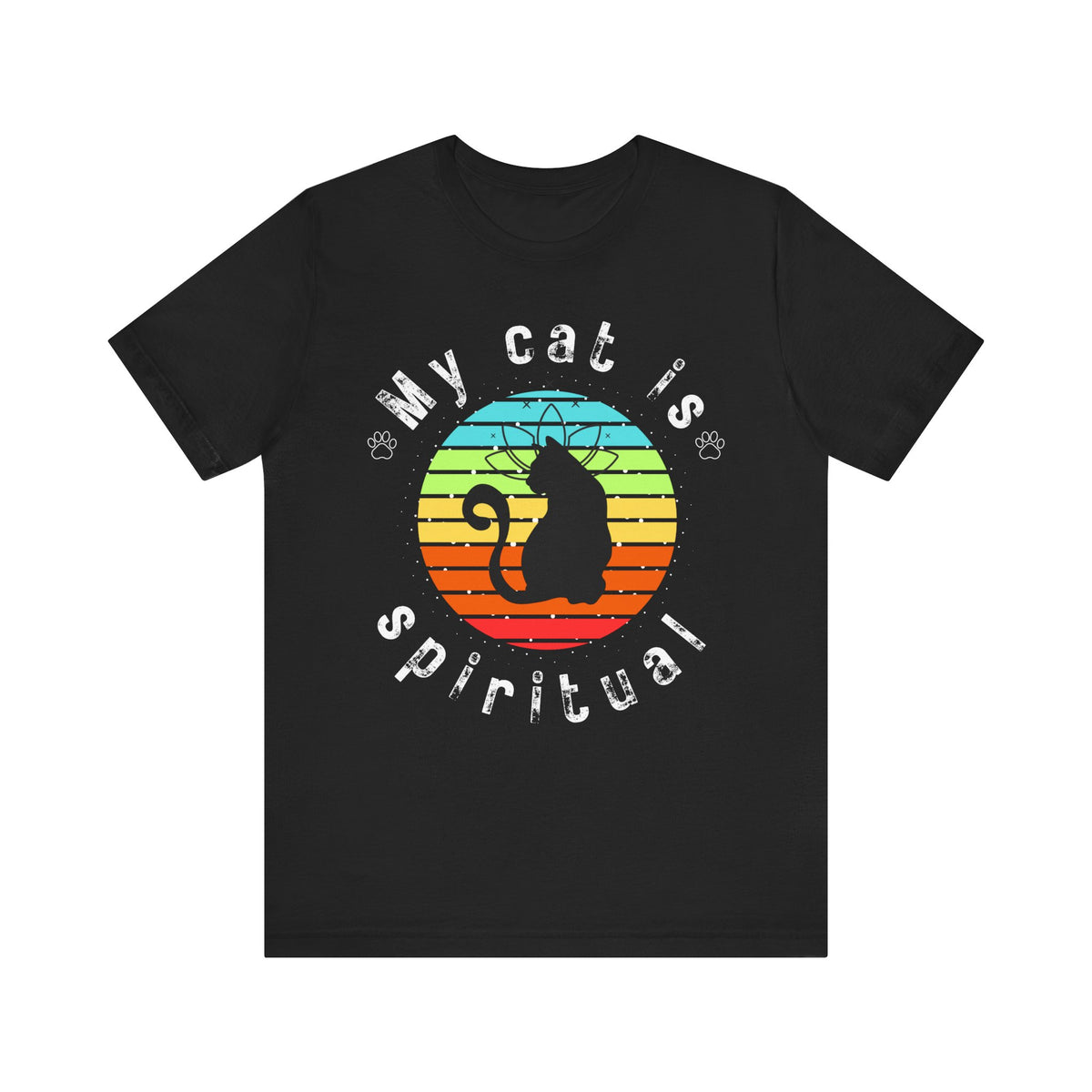 My Cat is Spiritual T-Shirt - Arjuna Rigby Art and Lifestyle Store