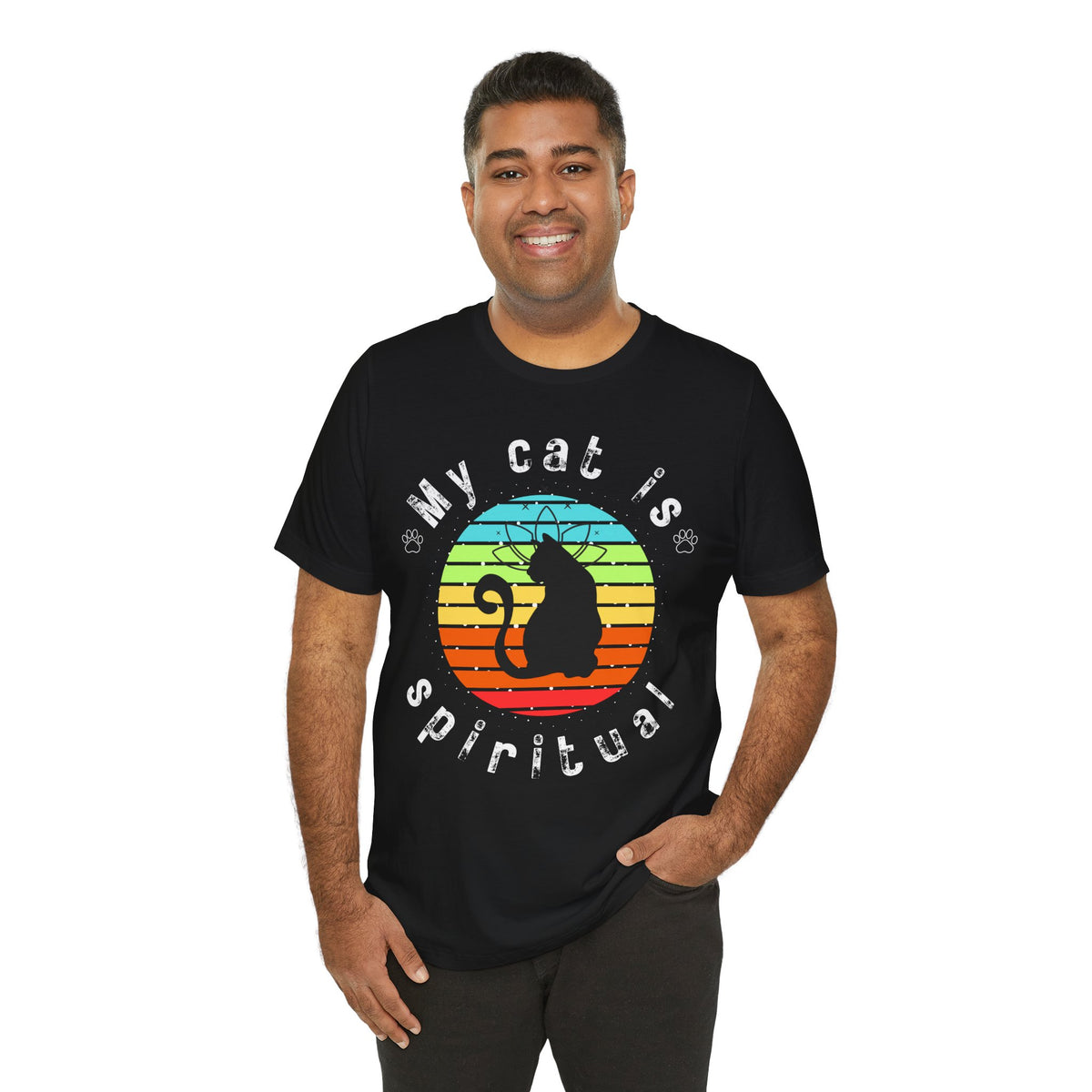 My Cat is Spiritual T-Shirt - Arjuna Rigby Art and Lifestyle Store
