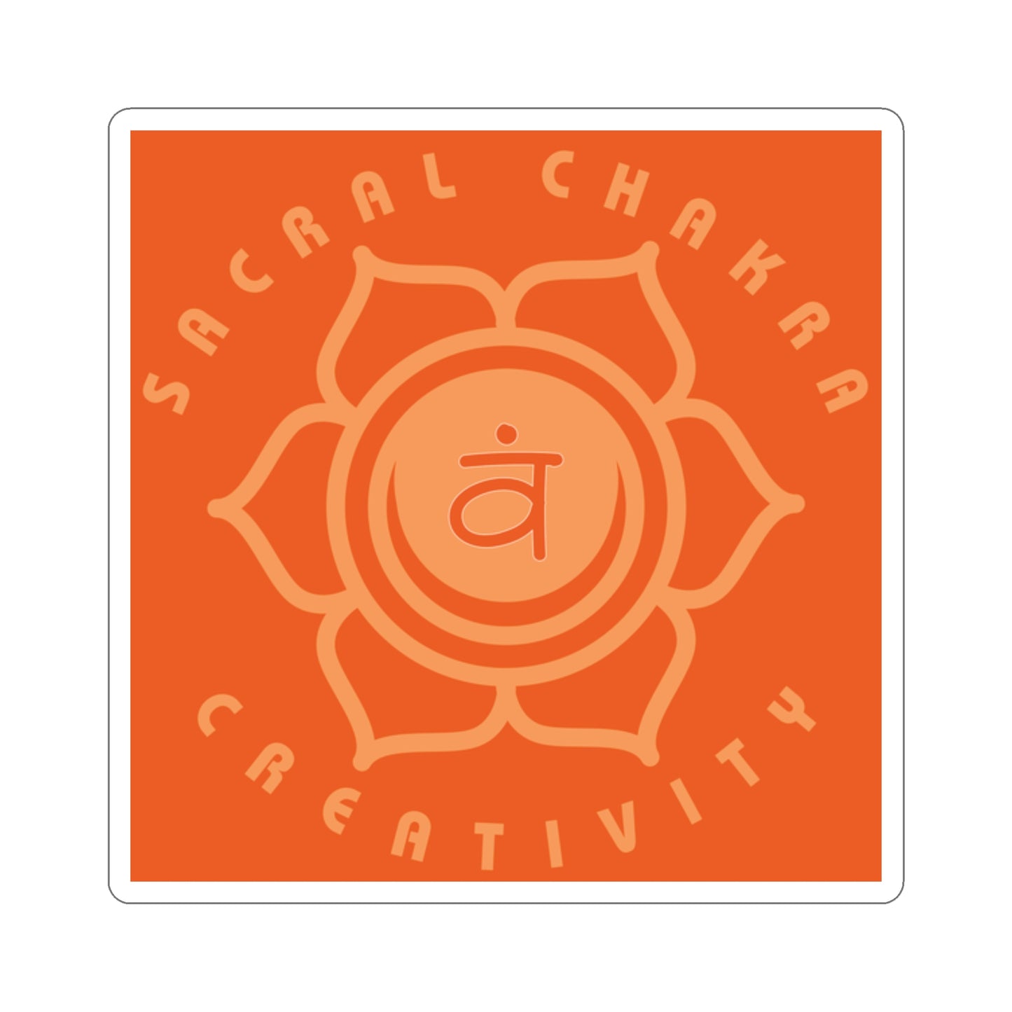 Sacral Chakra Sticker - Arjuna Rigby Art and Lifestyle Store