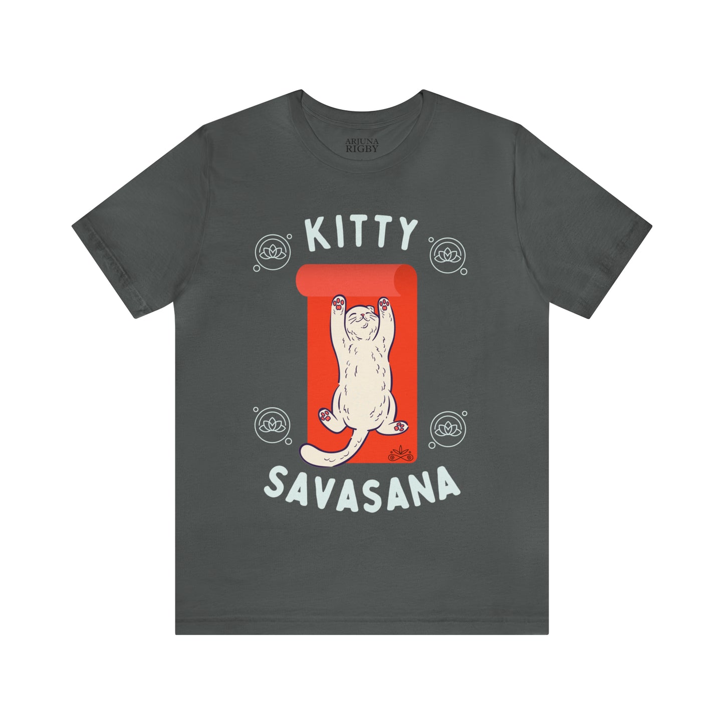 Kitty Savasana - Classic T-Shirt - Arjuna Rigby Art and Lifestyle Store