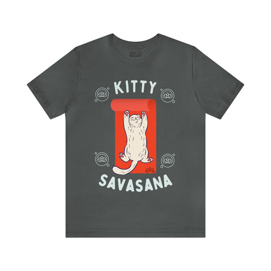 Kitty Savasana - Classic T-Shirt - Arjuna Rigby Art and Lifestyle Store
