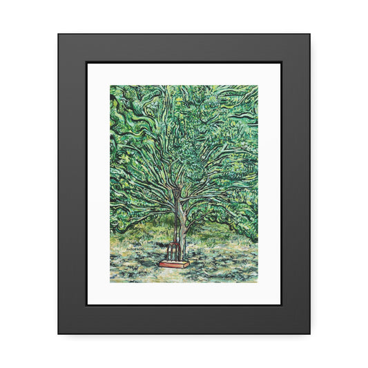 The Pear Tree or Dennis's Pitchfork Framed Fine Art Print - Arjuna Rigby Art and Lifestyle Store