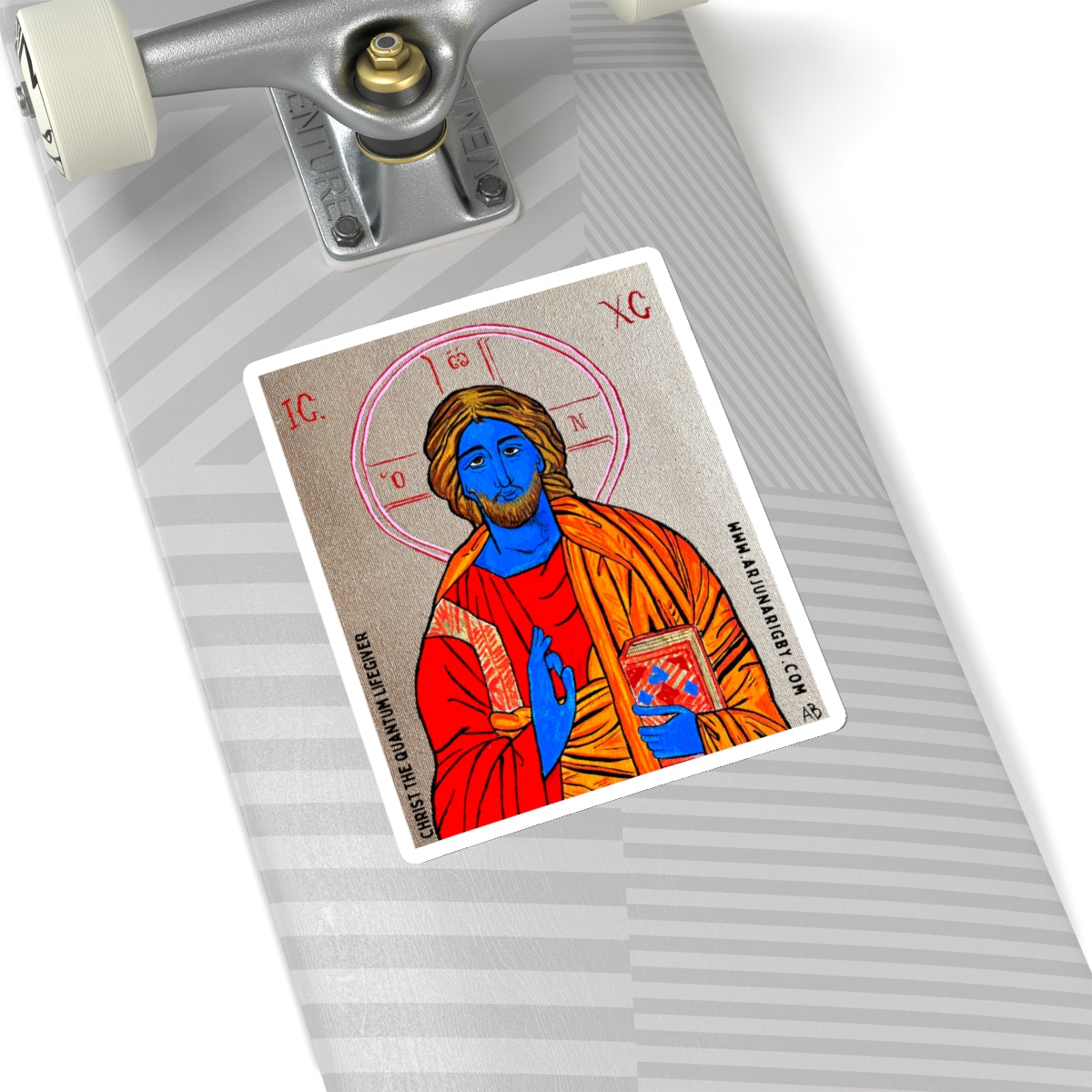 Christ the Quantum Lifegiver Sticker - Arjuna Rigby Art and Lifestyle Store