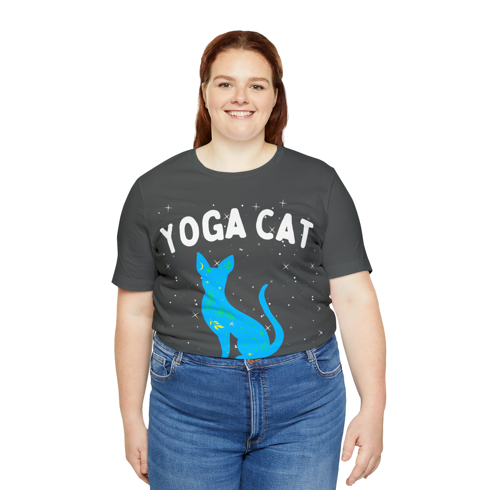 Yoga Cat T-Shirt - Arjuna Rigby Art and Lifestyle Store