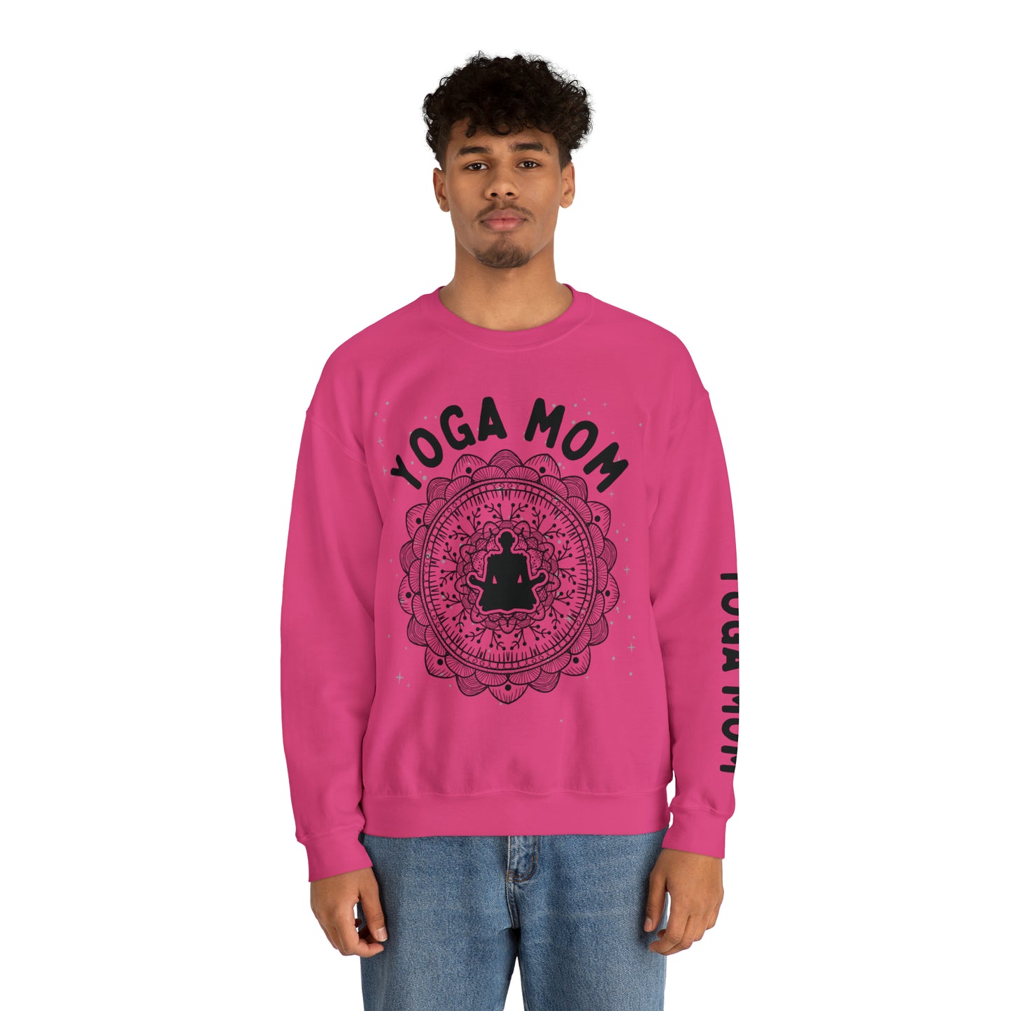 Yoga Mom Crewneck Sweatshirt - Arjuna Rigby Art and Lifestyle Store