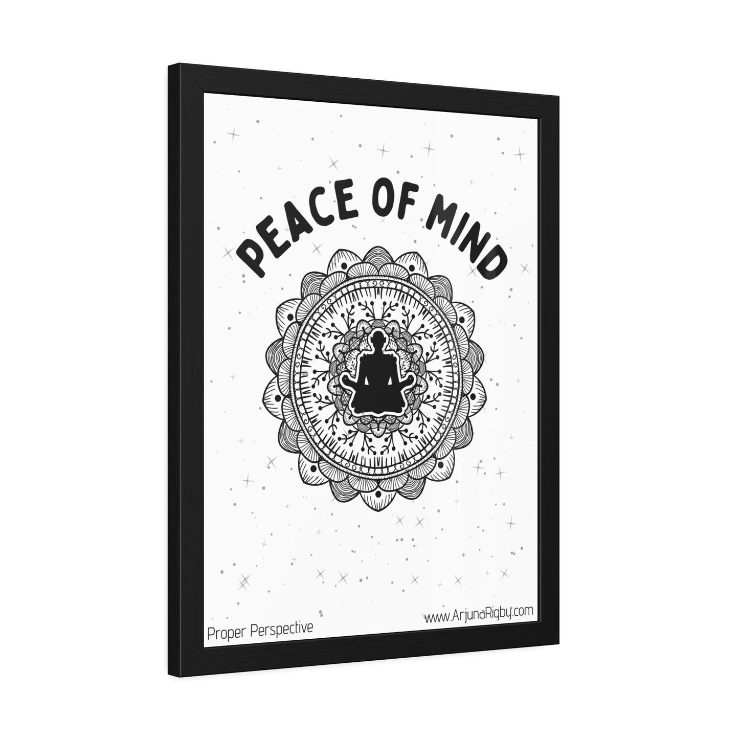 Peace of Mind Framed Fine Art Print white background