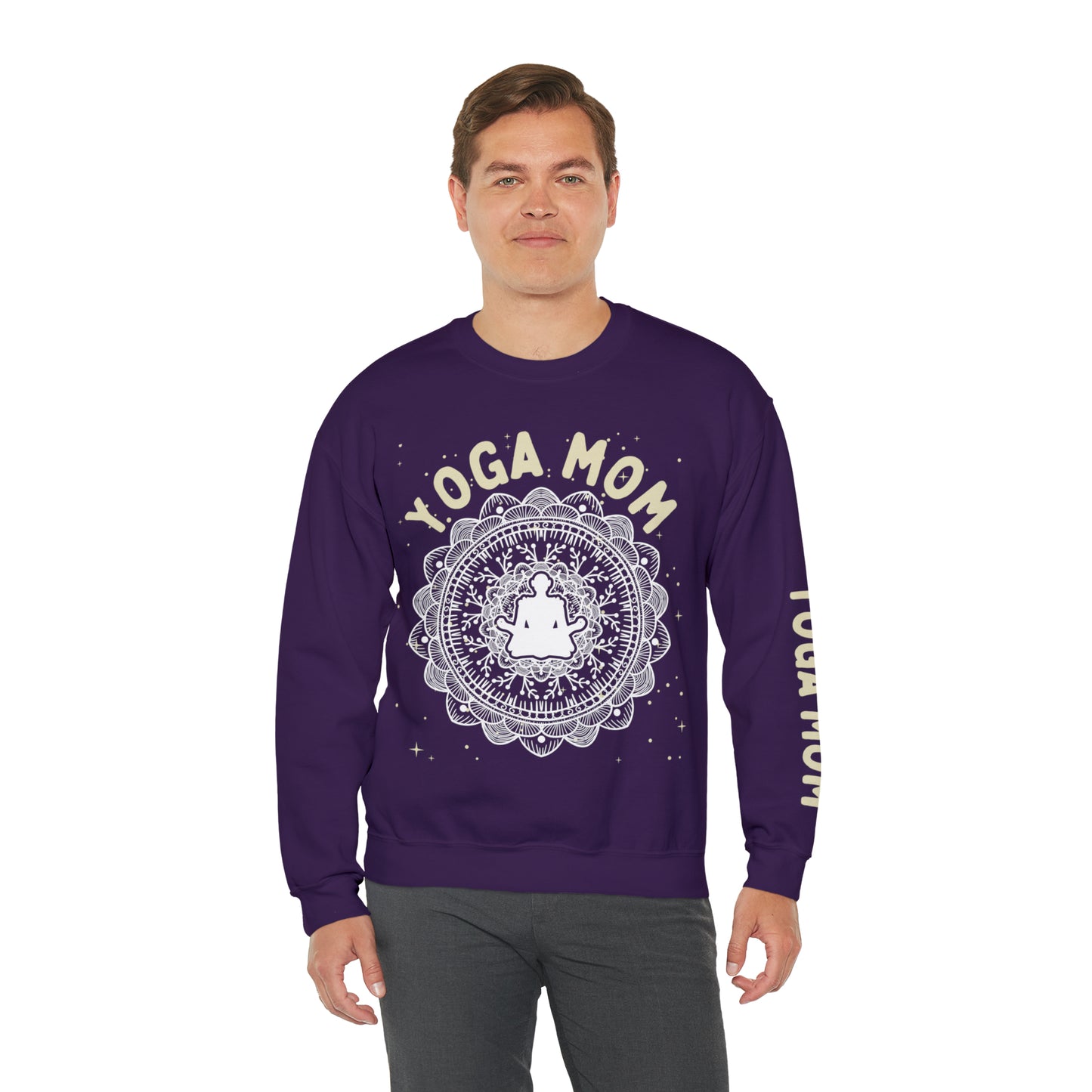 Yoga Mom Crewneck Sweatshirt - Arjuna Rigby Art and Lifestyle Store