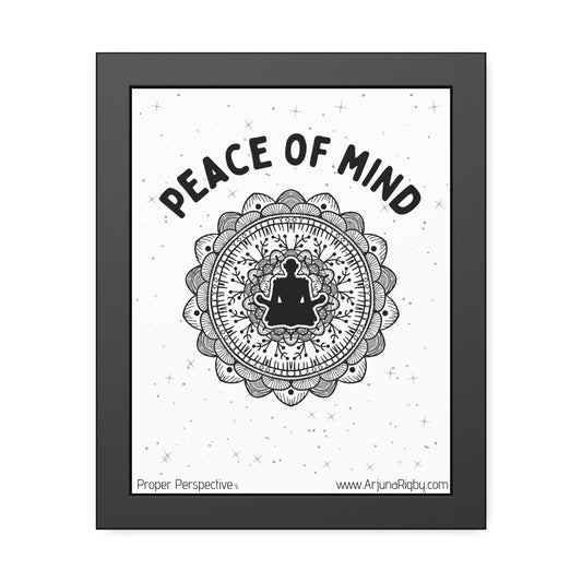 Peace of Mind Framed Fine Art Print white background