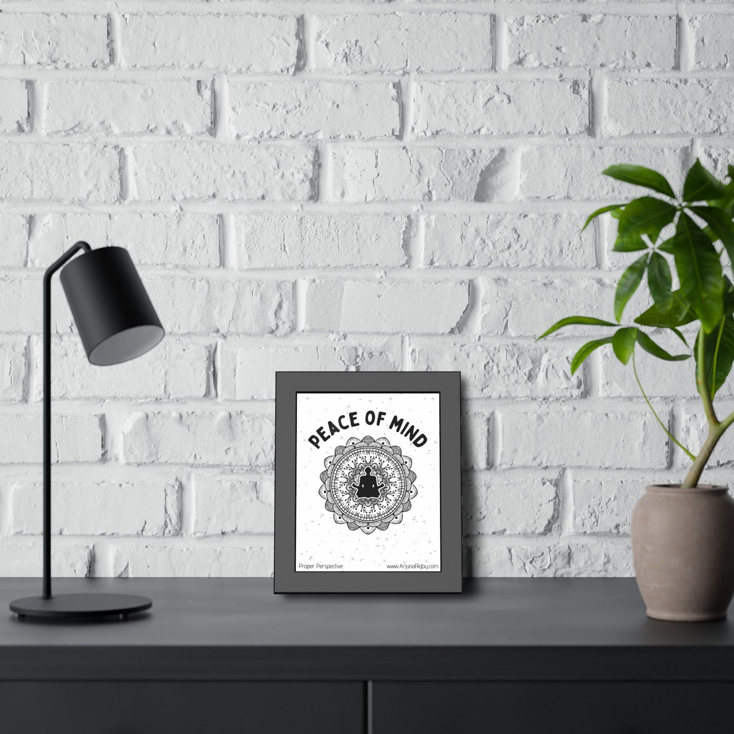 Peace of Mind Framed Fine Art Print white background