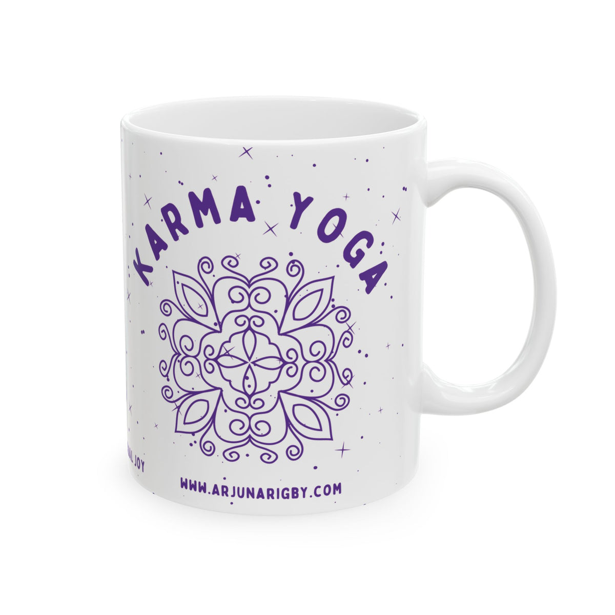 Karma Yoga Ceramic Mug - Arjuna Rigby Art and Lifestyle Store