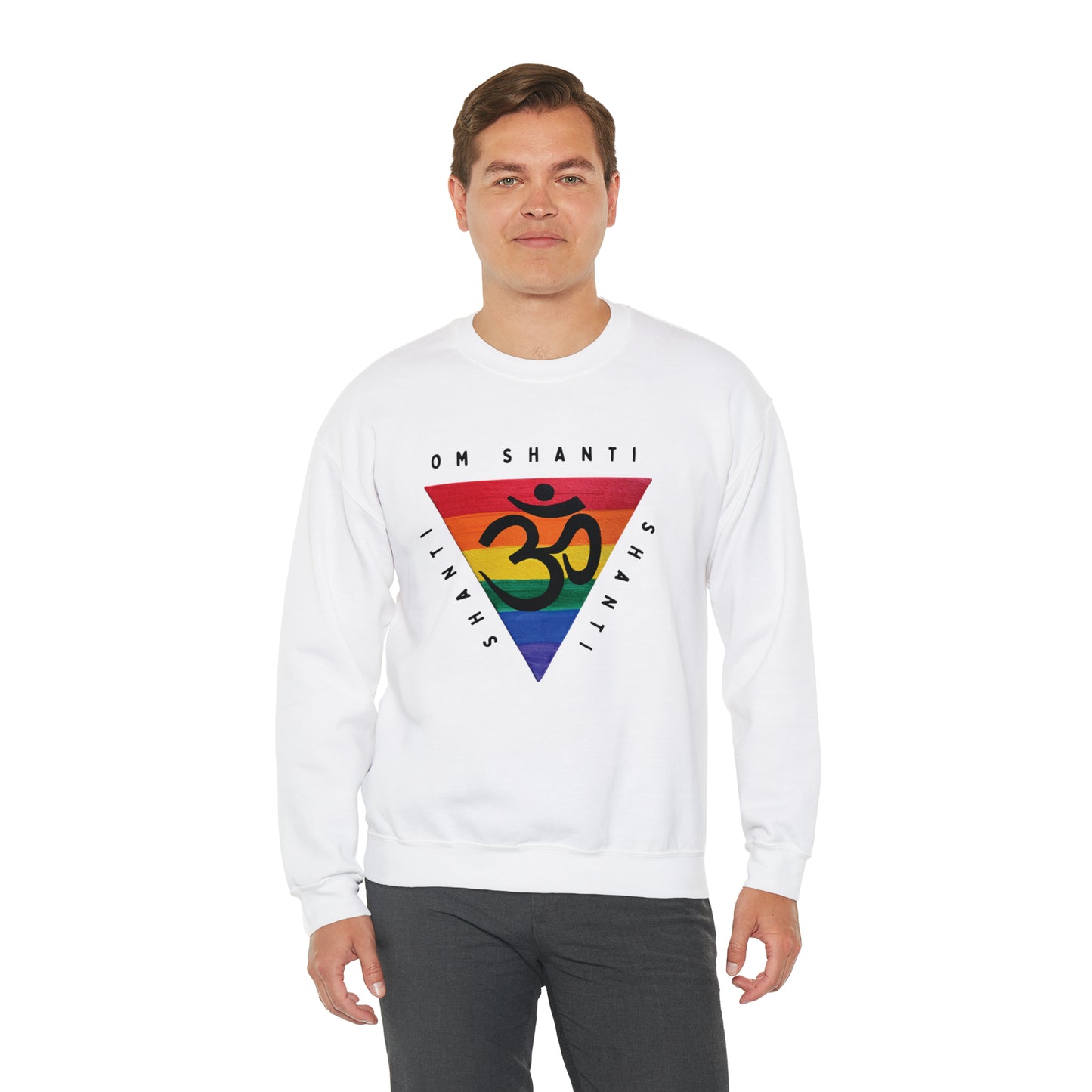 Rainbow Triangle OM Crewneck Sweatshirt