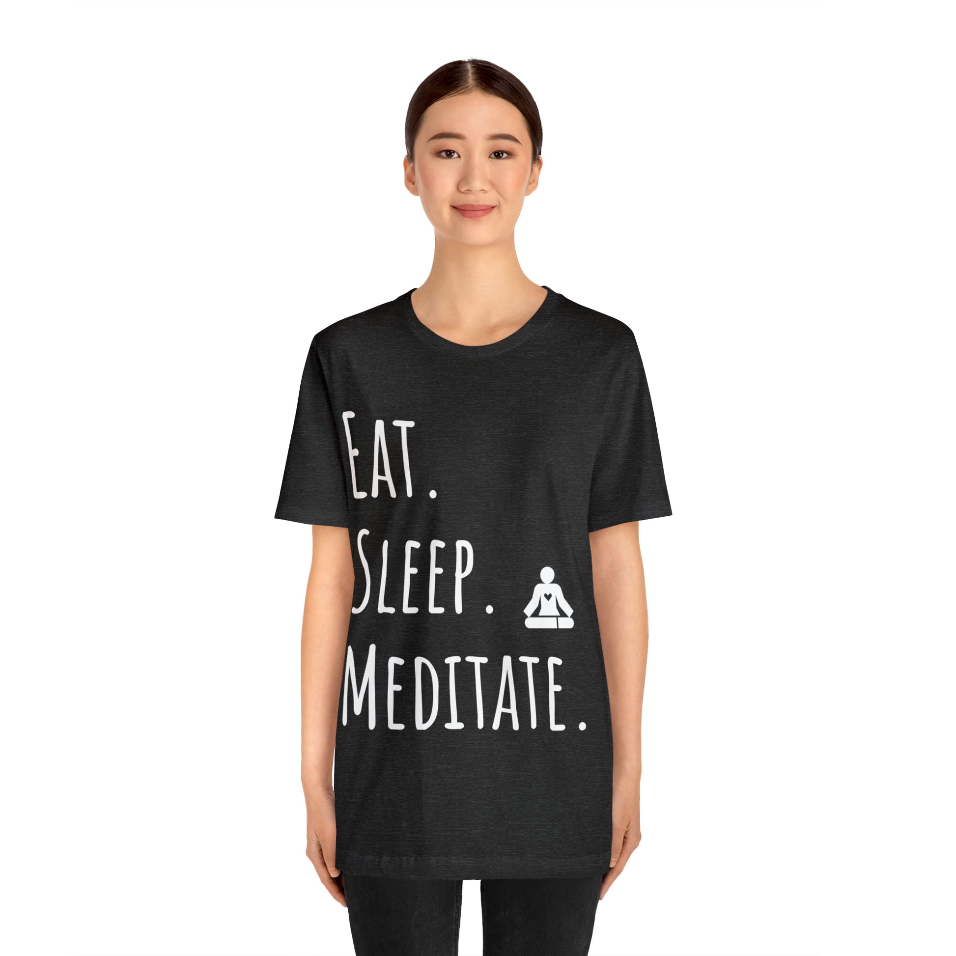 Eat. Sleep. Meditate. T-Shirt - Arjuna Rigby Art and Lifestyle Store