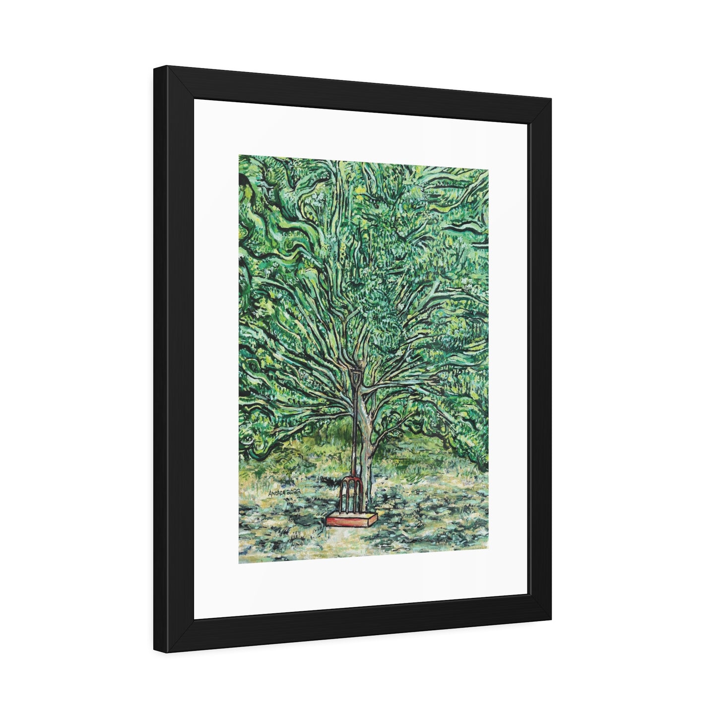 The Pear Tree or Dennis's Pitchfork Framed Fine Art Print