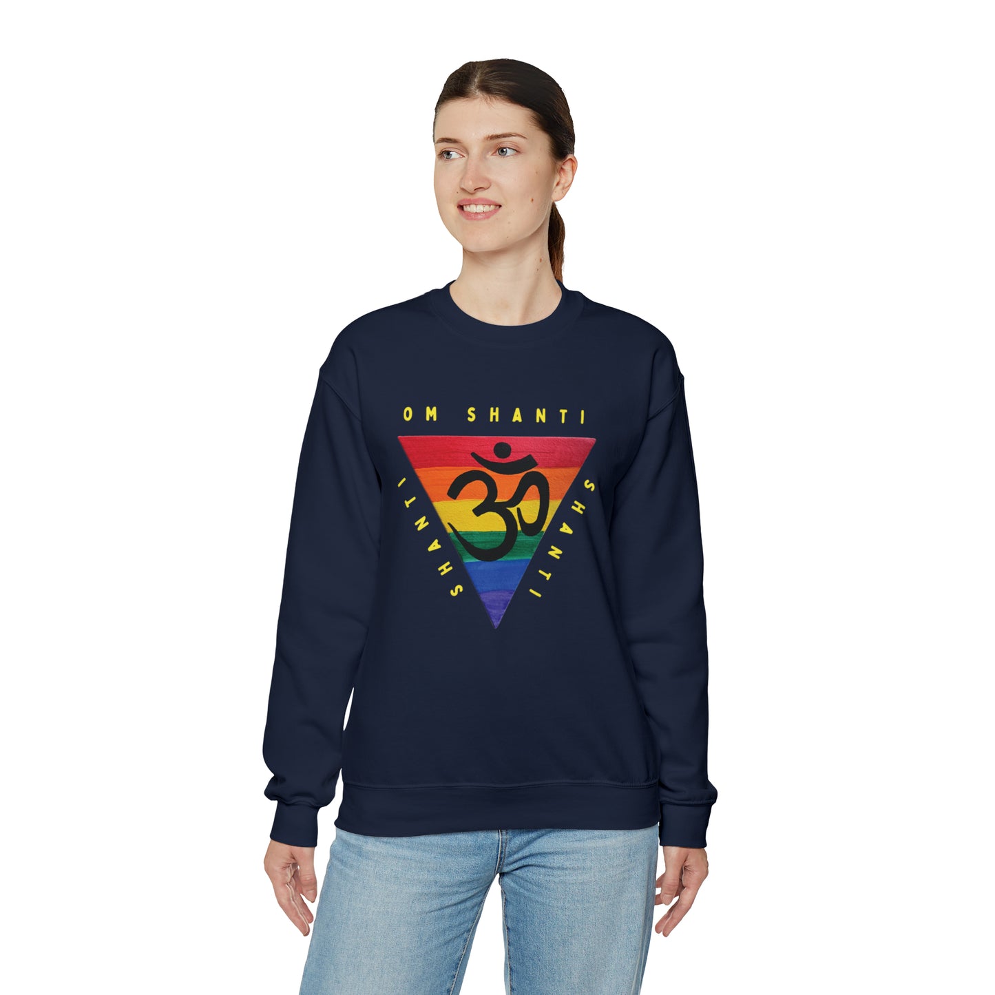 Rainbow Triangle OM Crewneck Sweatshirt