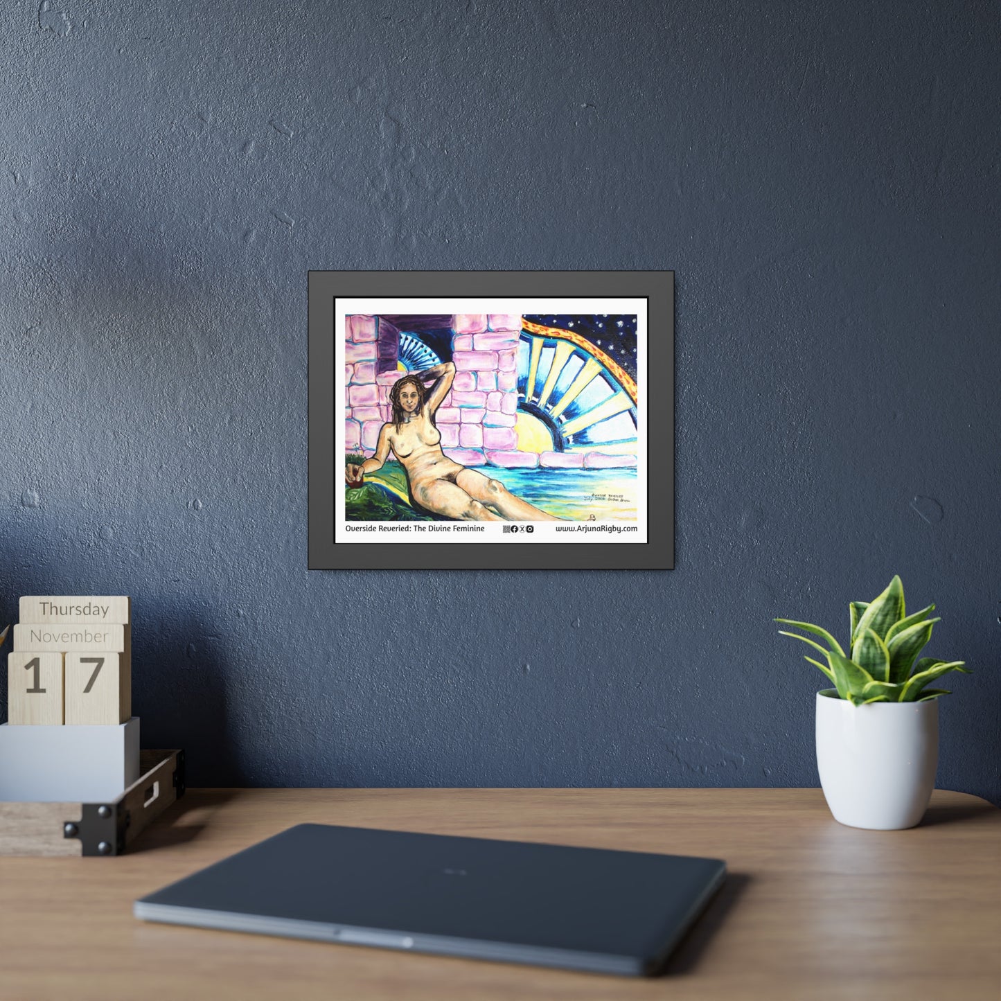 Overside Reveried The Divine Feminine Framed Fine Art Poster