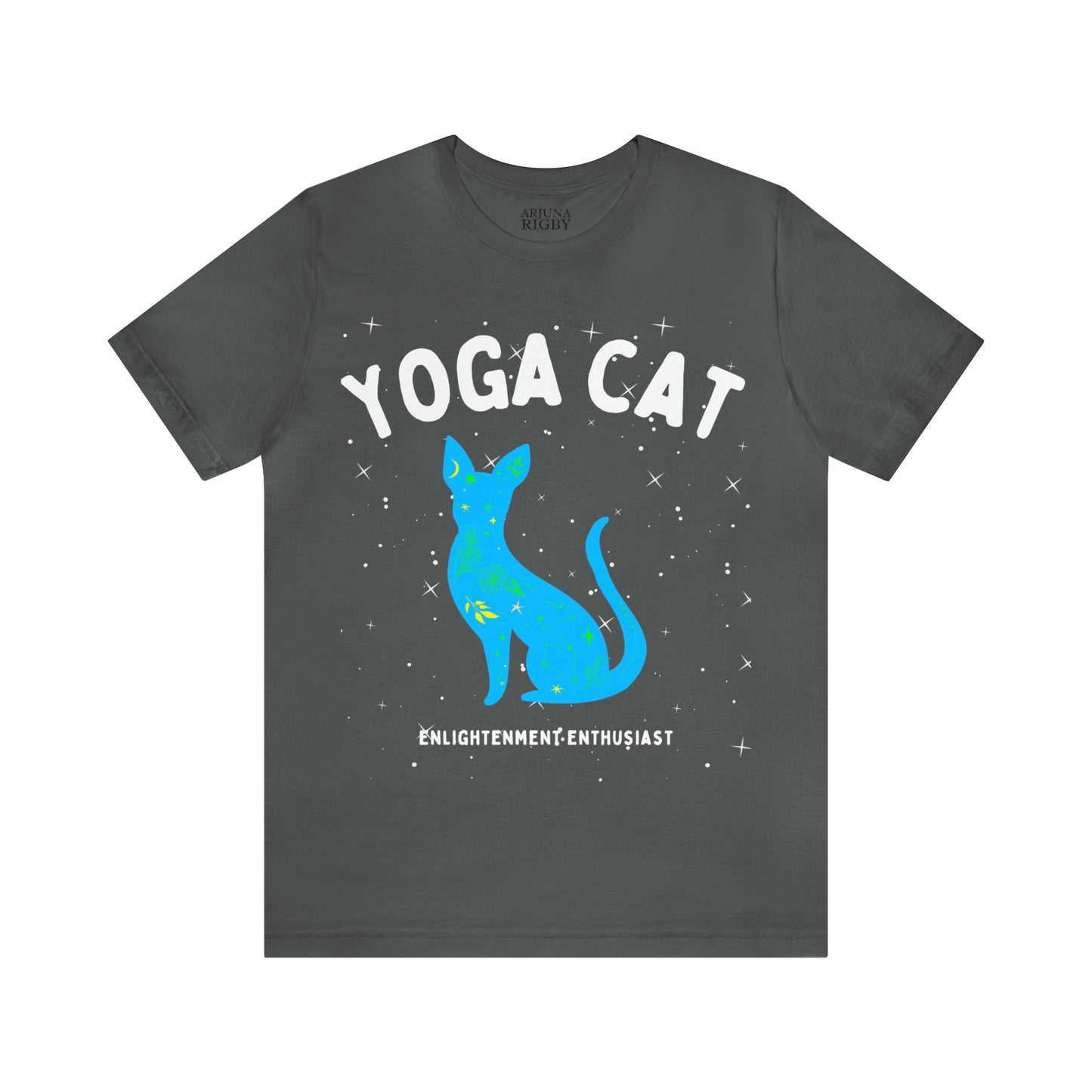 Yoga Cat T-Shirt - Arjuna Rigby Art and Lifestyle Store