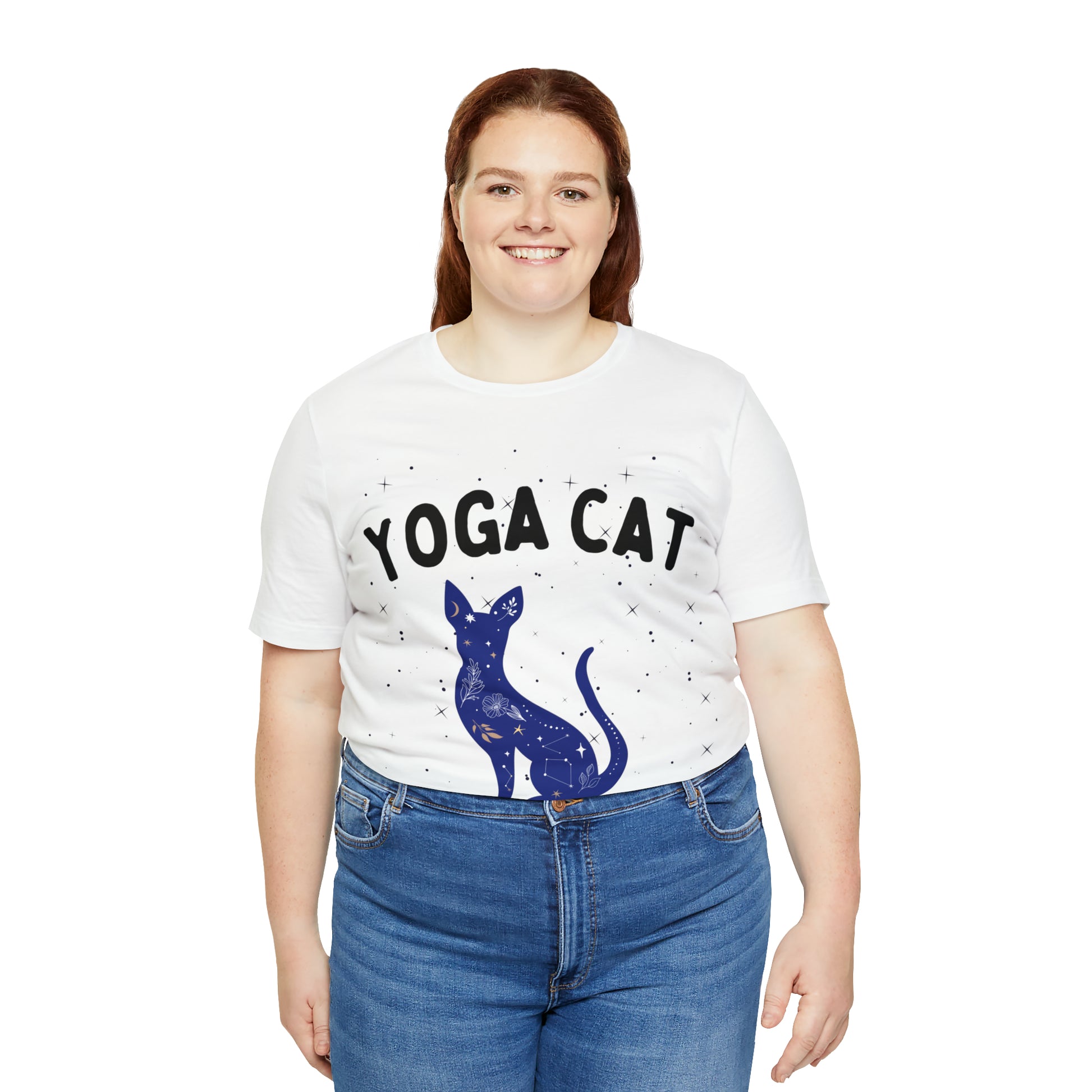 Yoga Cat T-Shirt - Arjuna Rigby Art and Lifestyle Store