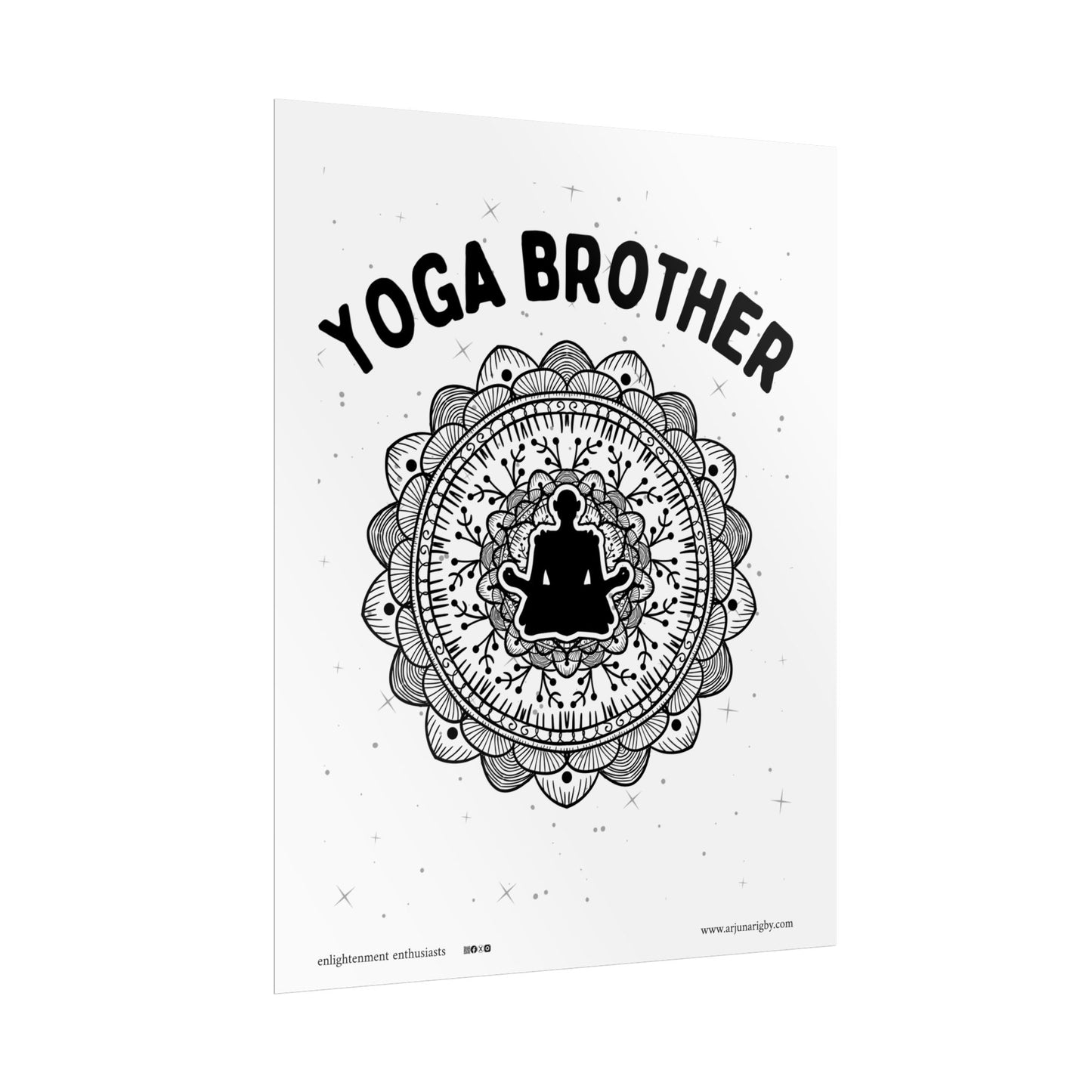 Yoga Brother Rolled Fine Art Print