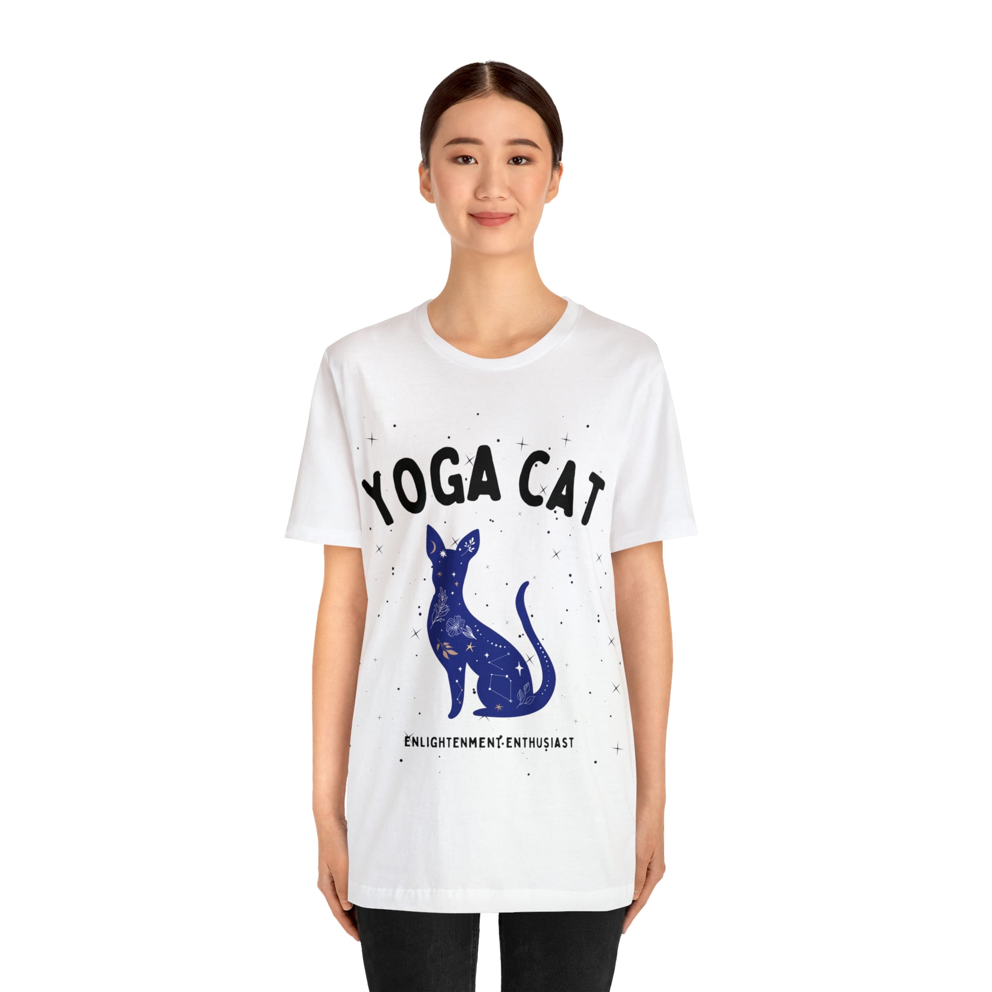 Yoga Cat T-Shirt - Arjuna Rigby Art and Lifestyle Store