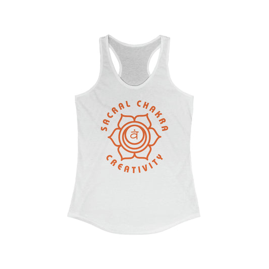 Sacral Chakra Women's Racerback Tank - Arjuna Rigby Art and Lifestyle Store