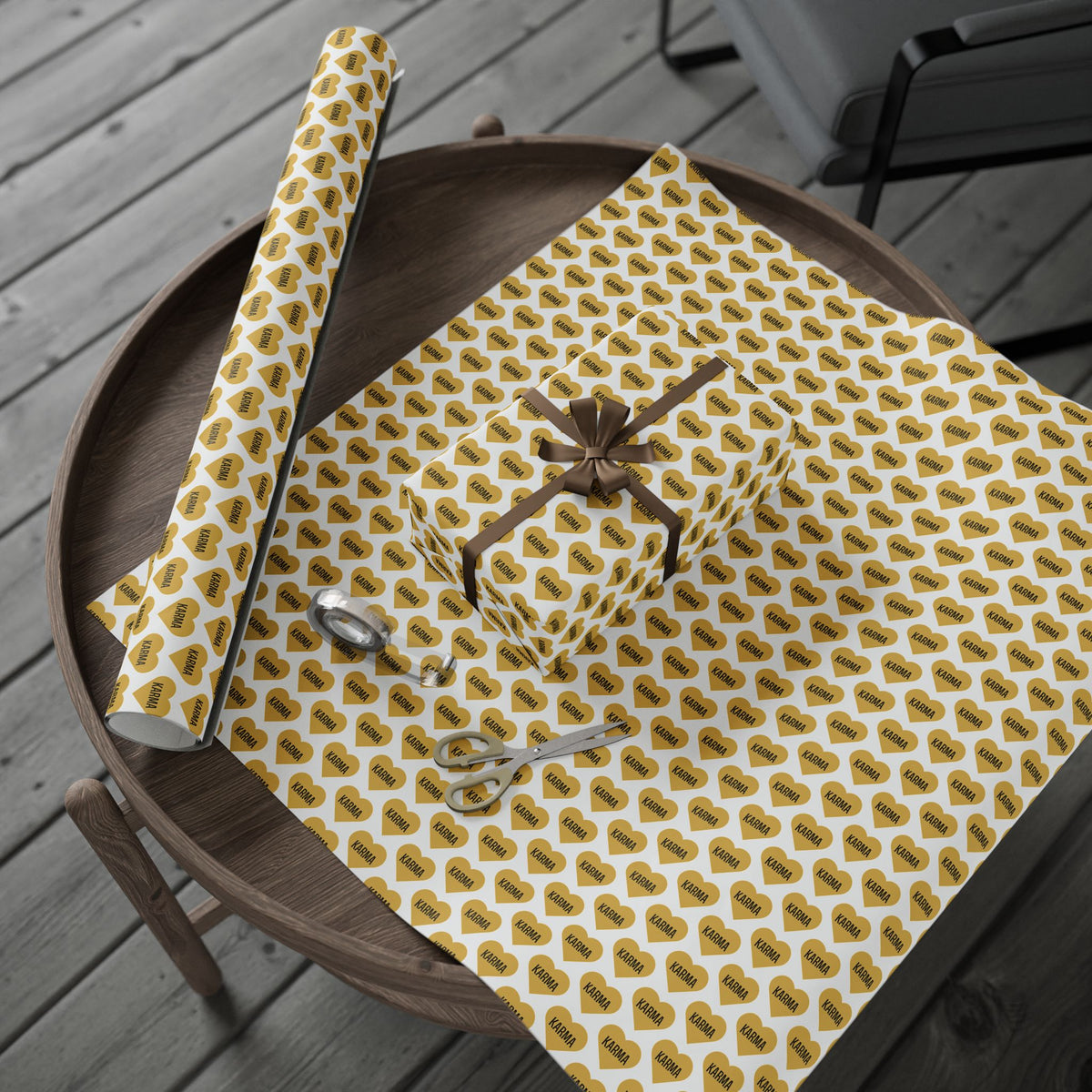 Karma Hearts Wrapping Paper