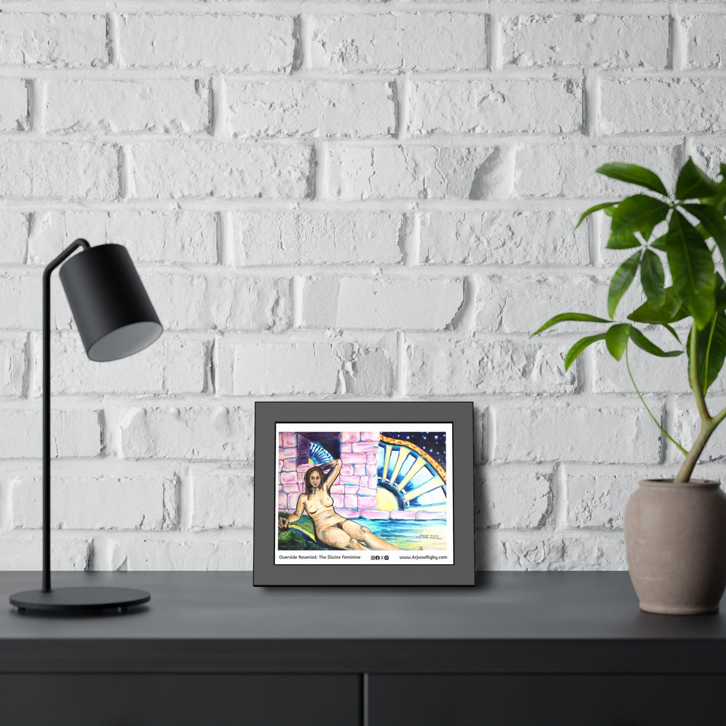 Overside Reveried The Divine Feminine Framed Fine Art Poster