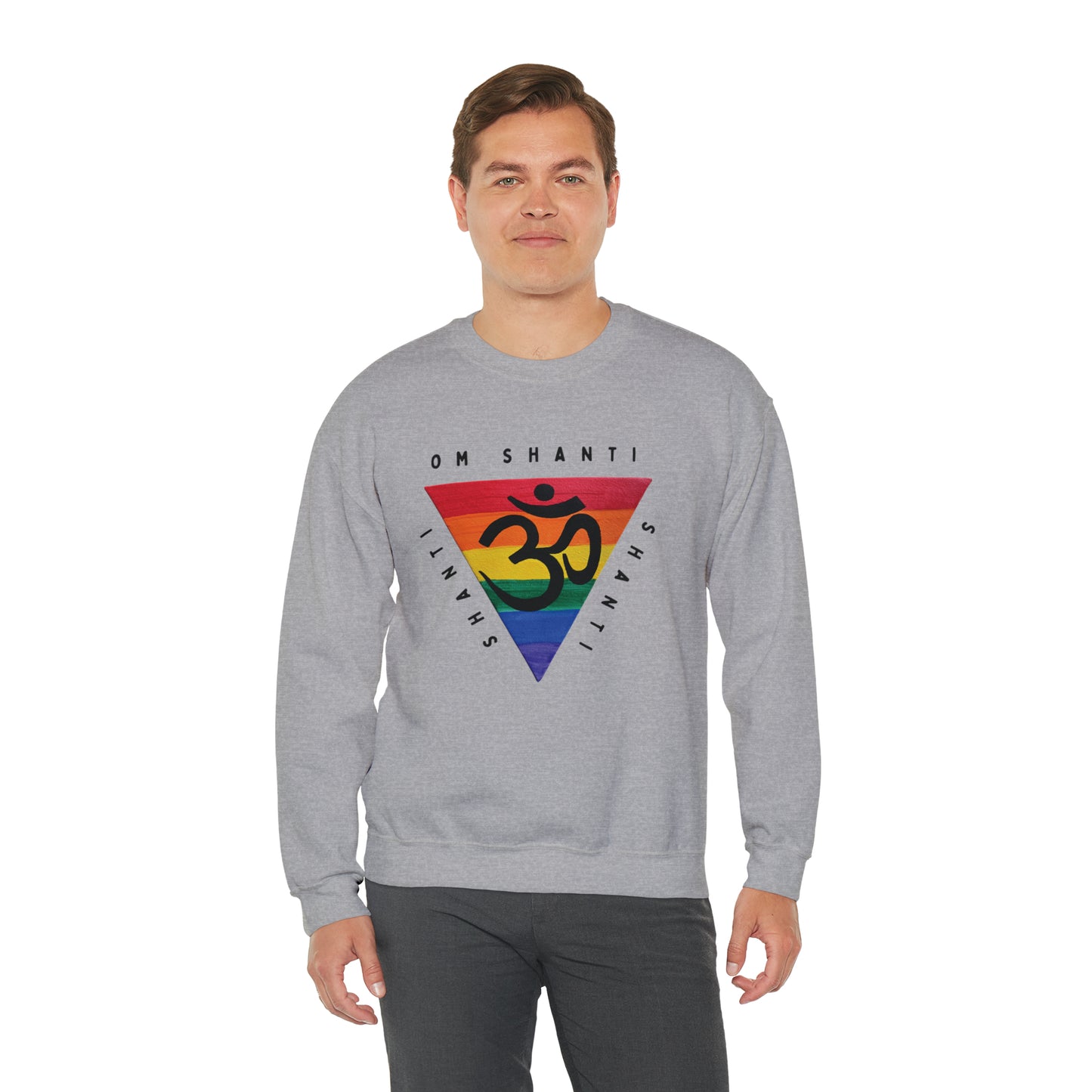 Rainbow Triangle OM Crewneck Sweatshirt